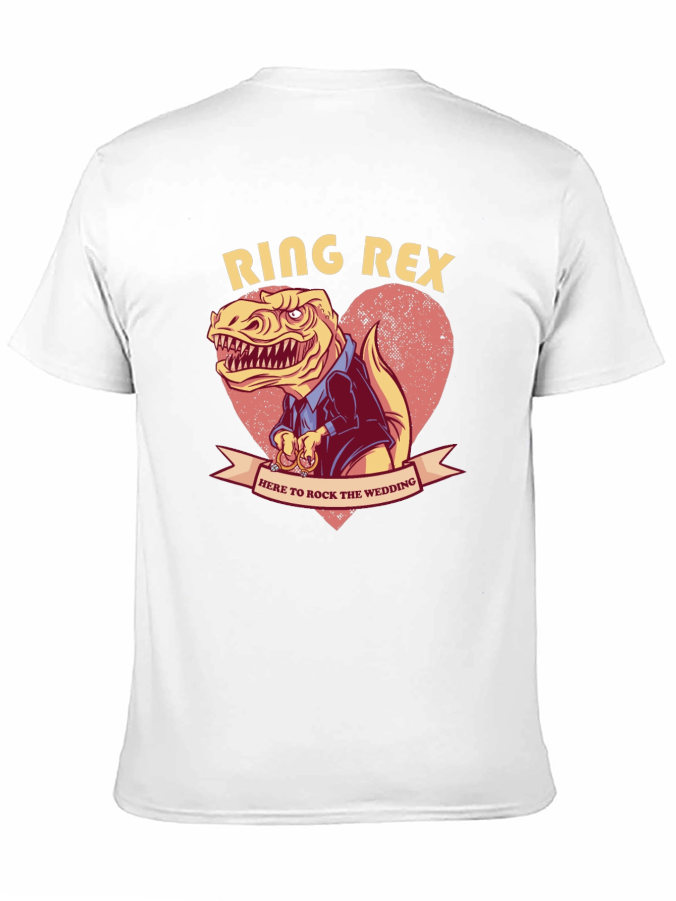Black Ring Rex Wedding T-Shirt view 11