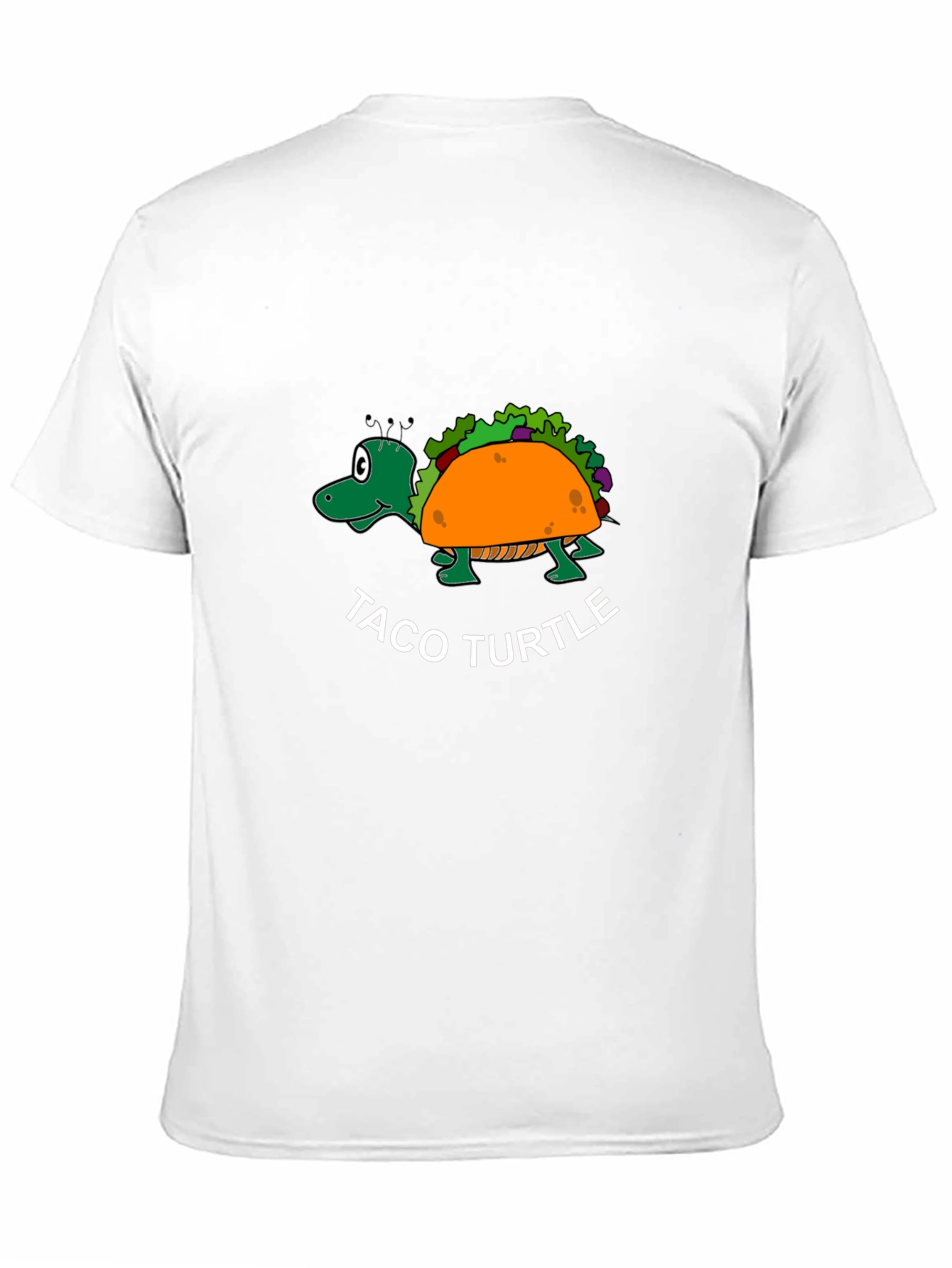 Black Taco Turtle Black T-Shirt - Funny Graphic Tee view 11