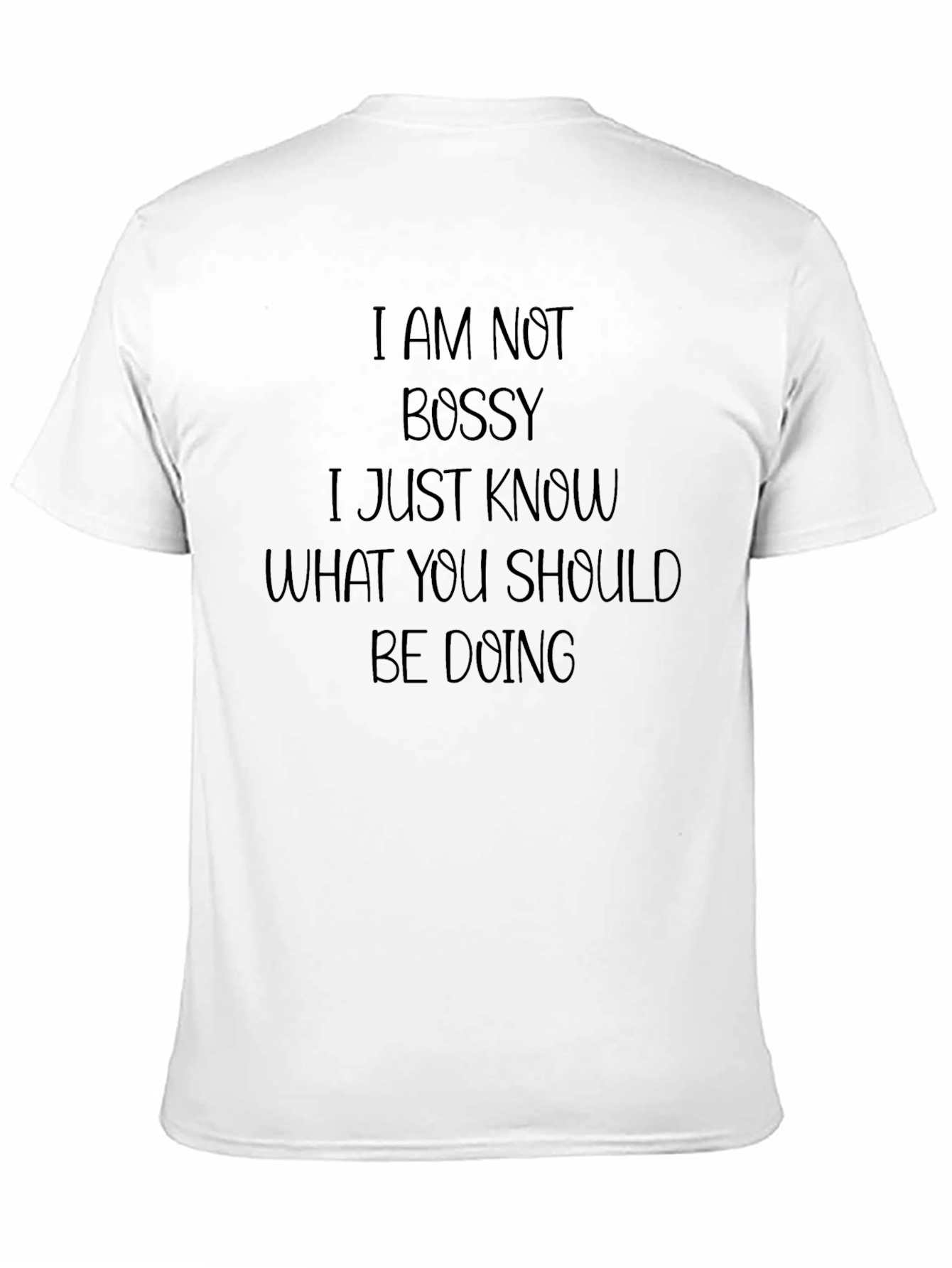 Black I Am Not Bossy T-Shirt view 11
