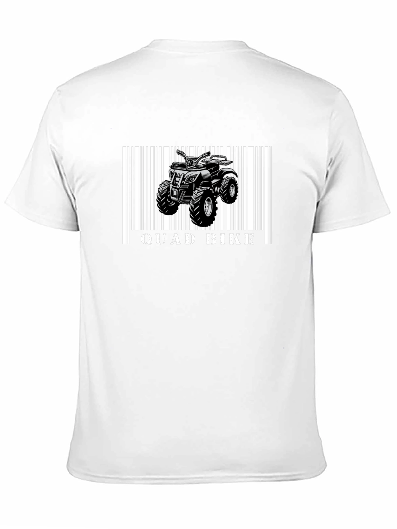 Black Quad Bike Barcode T-Shirt - Black view 11