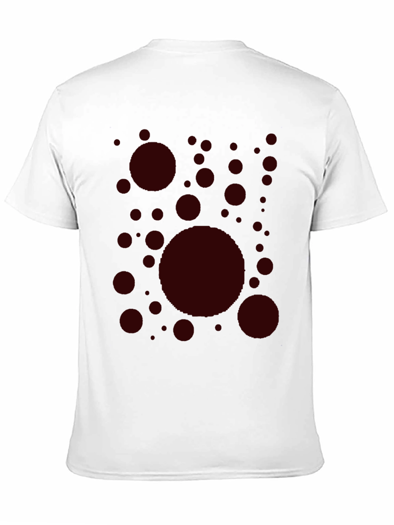 Black Modern Circle Pattern Tee - Casual Style view 11