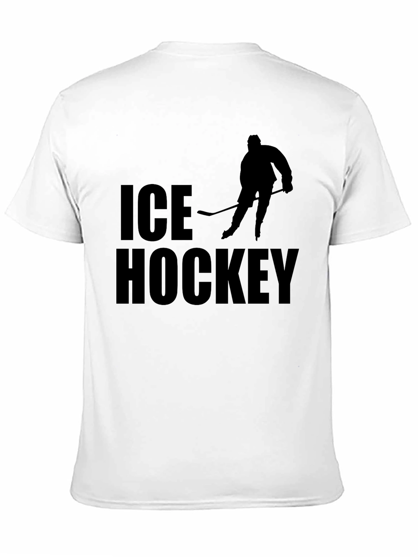 Black Ice Hockey Graphic Tee - Sporty Black T-Shirt view 11