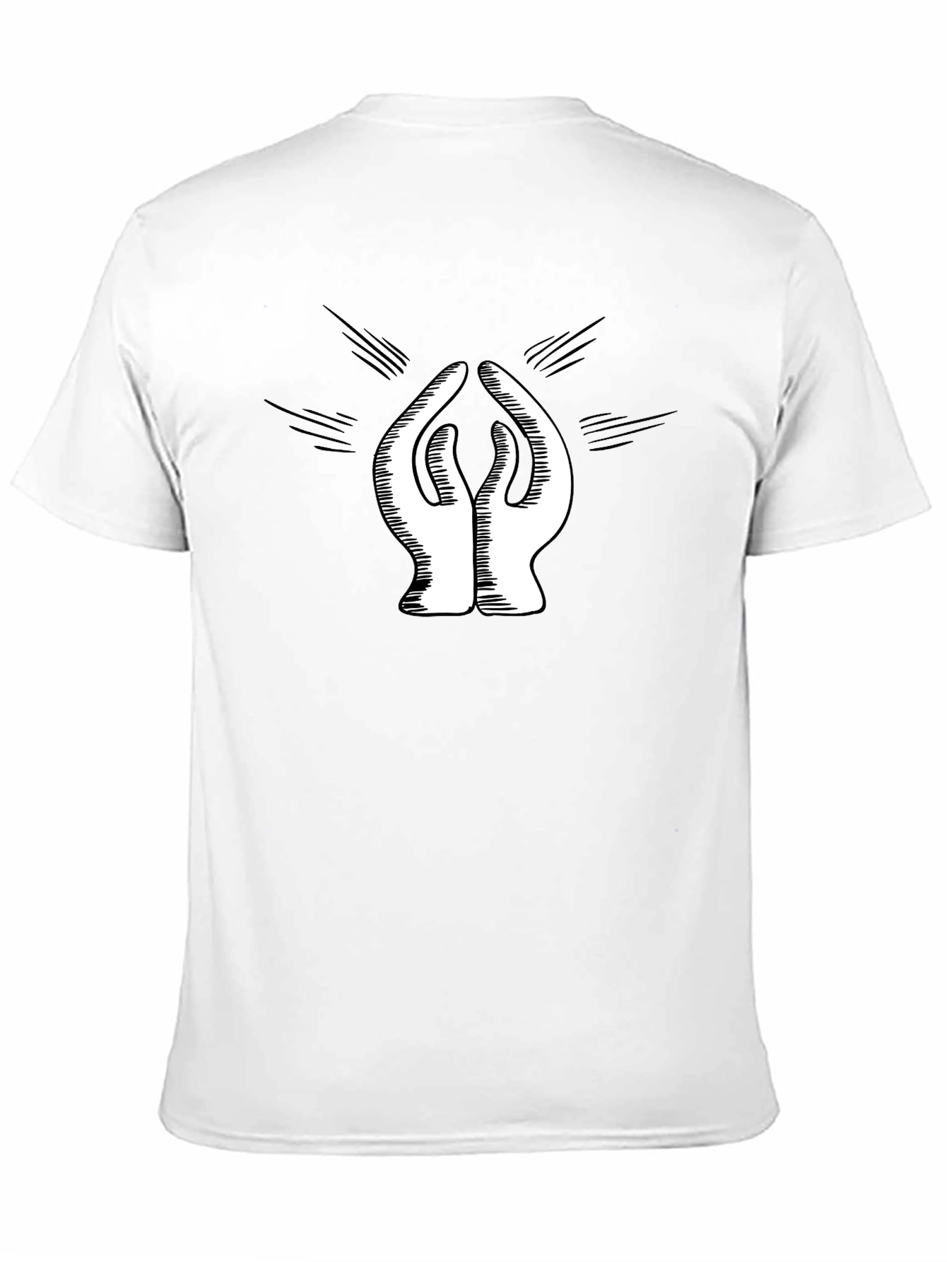 Black Modern Graphic Print Crew Neck T-Shirt view 11