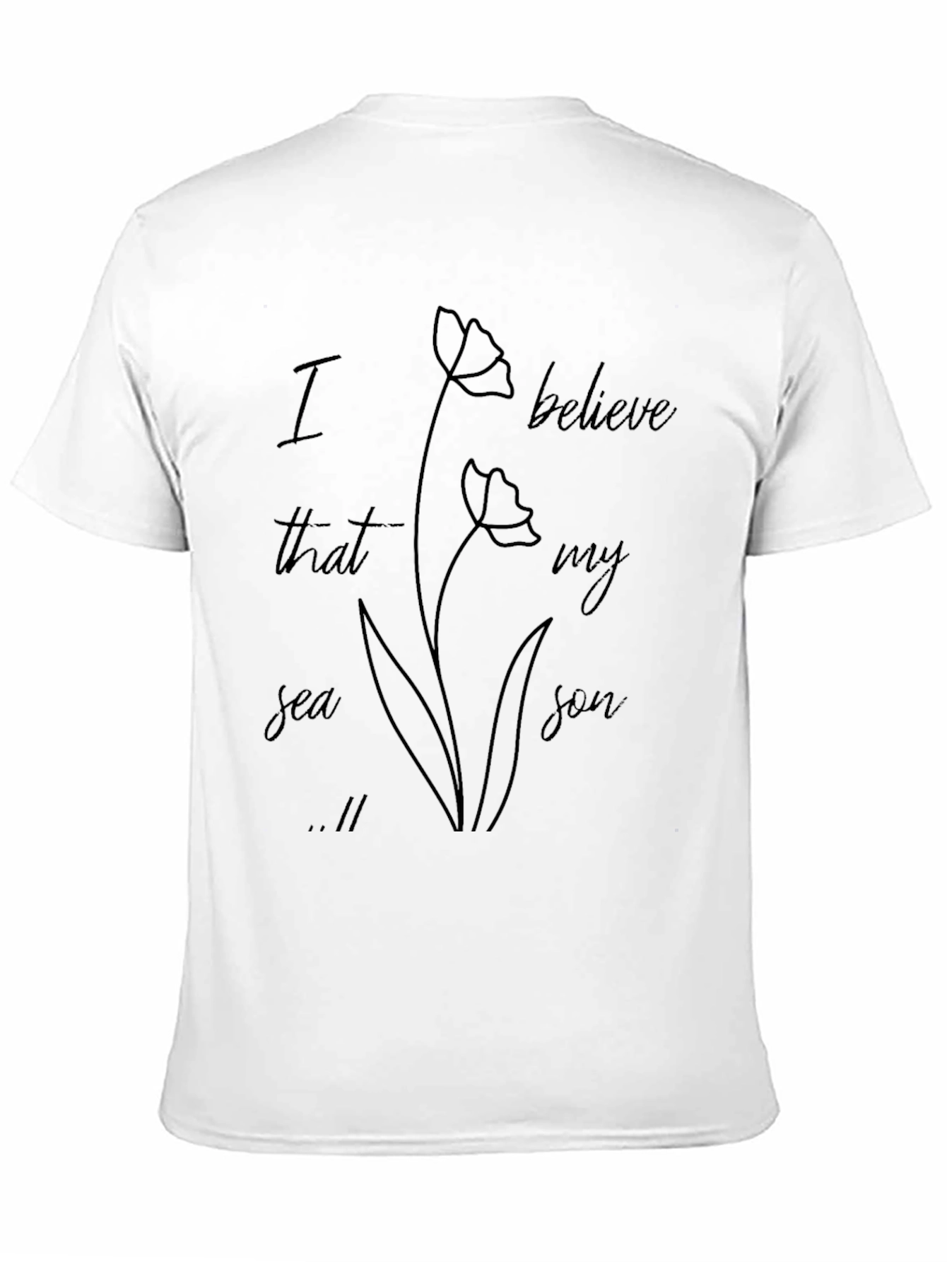 Black I Believe That My Sea Son T-Shirt view 11