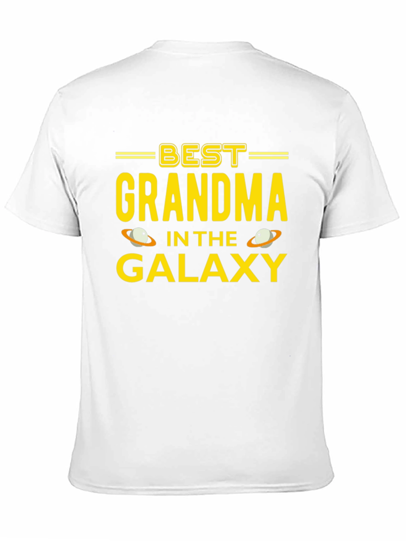 Black Best Grandma in the Galaxy T-Shirt view 11