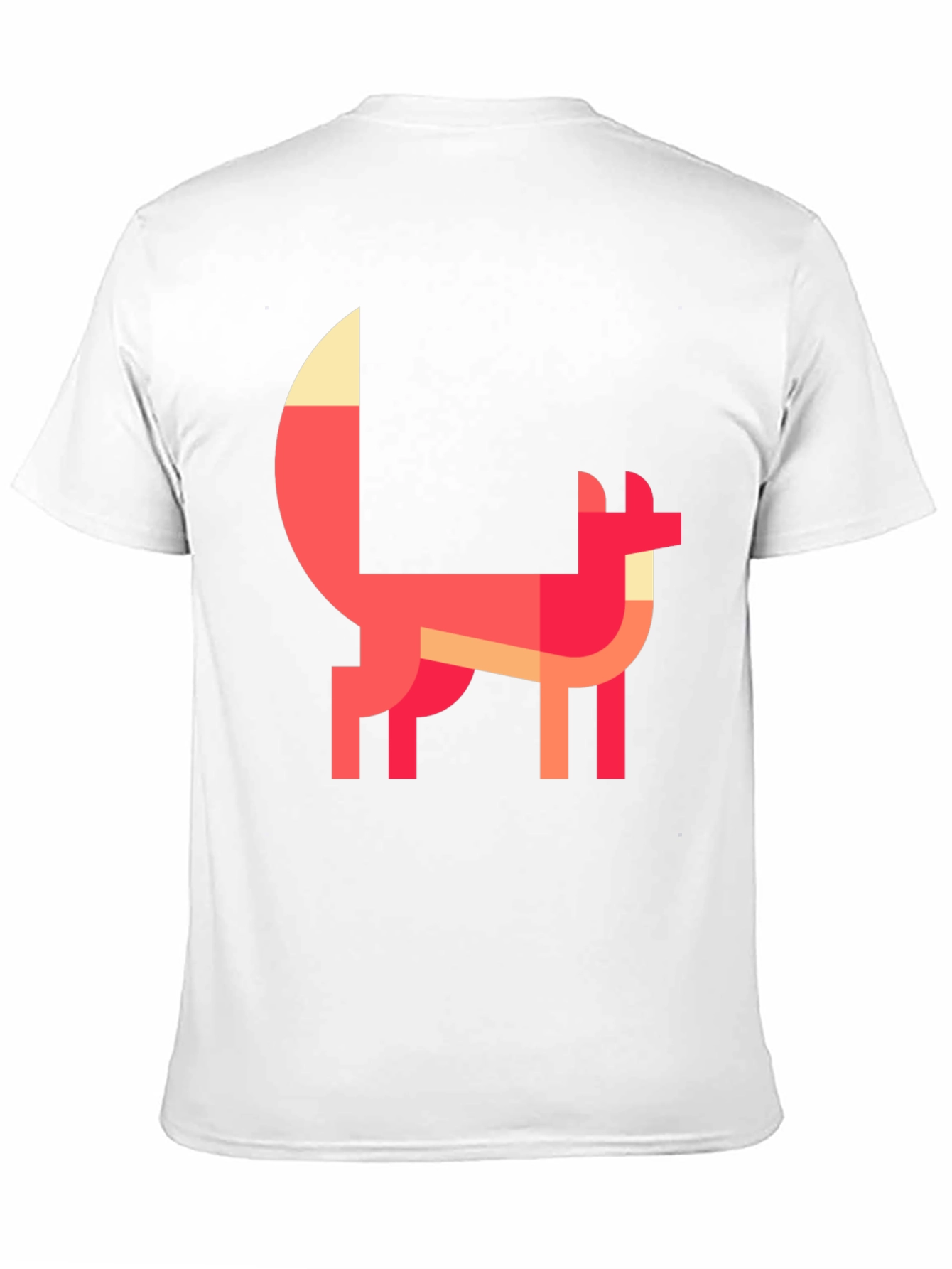 Black Geometric Fox Graphic Tee - Stylish Black T-Shirt view 11