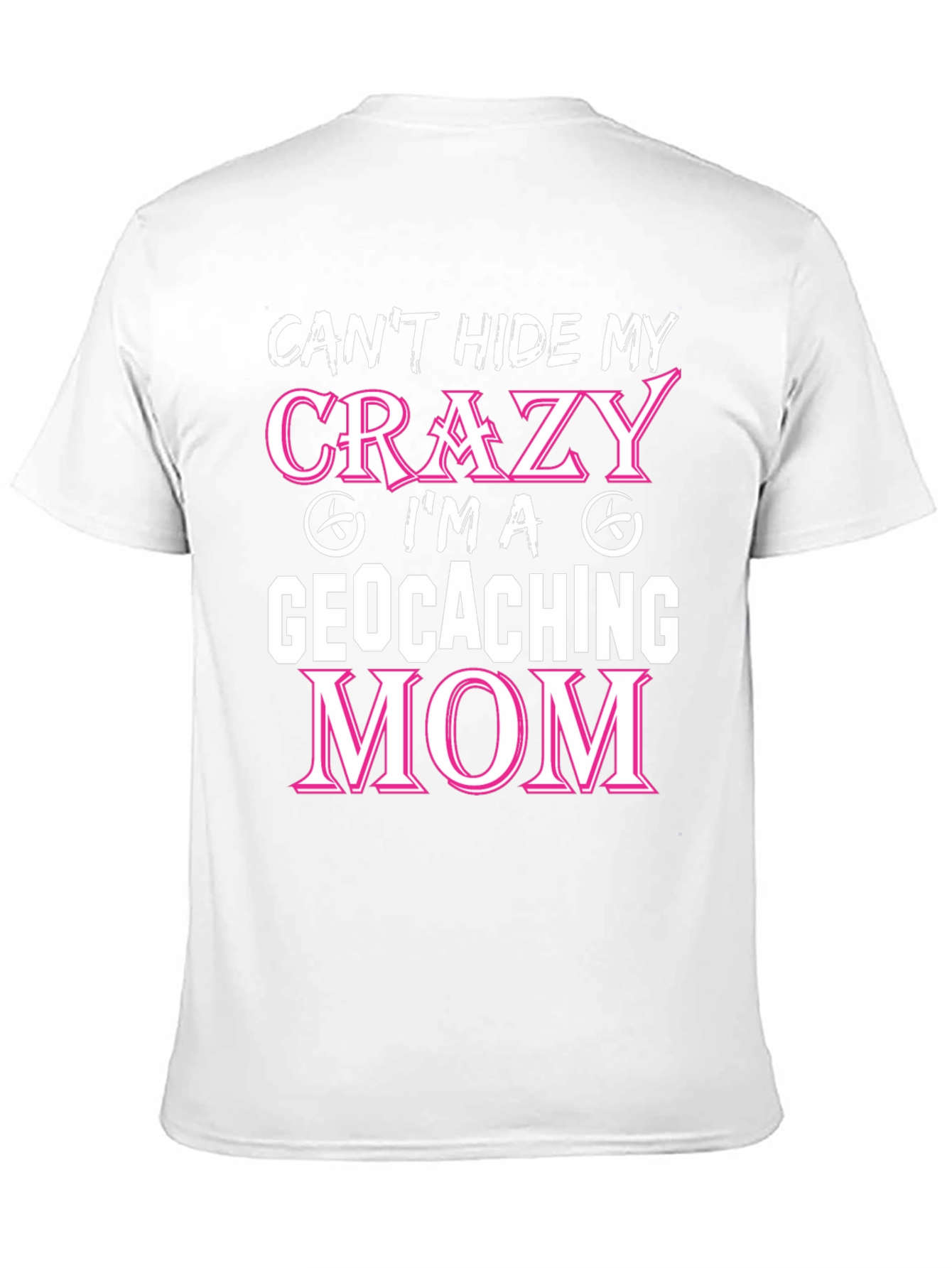 Black Crazy Geocaching Mom T-Shirt view 11