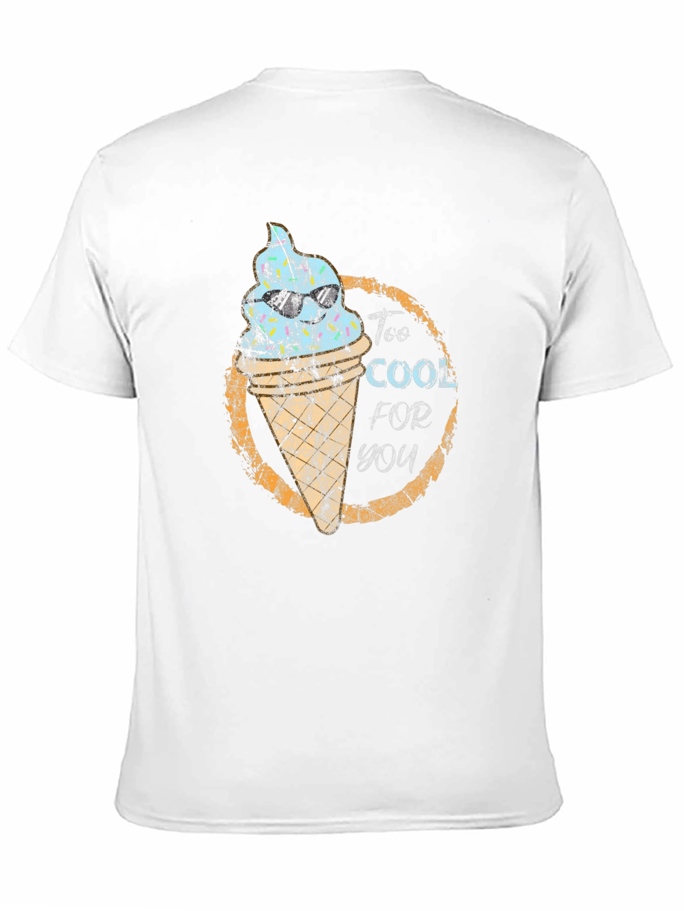 Black Too Cool For You Ice Cream Graphic Tee - Black view 11