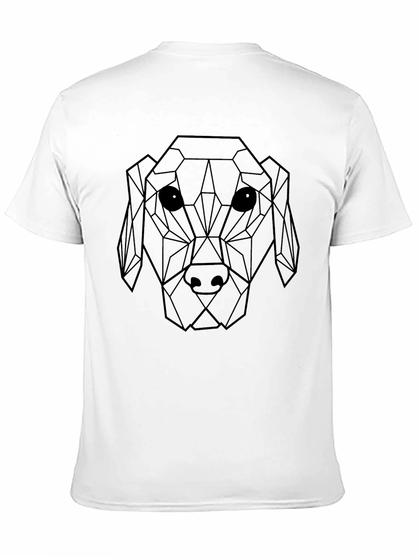 Black Geometric Dog Graphic T-Shirt - Modern & Stylish! view 11