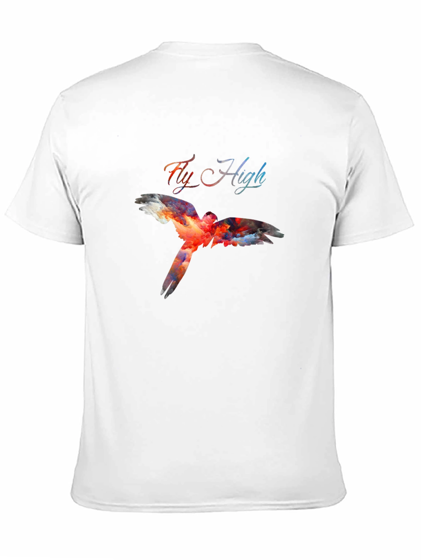 Black Fly High Graphic Tee - Black Bird Design view 11