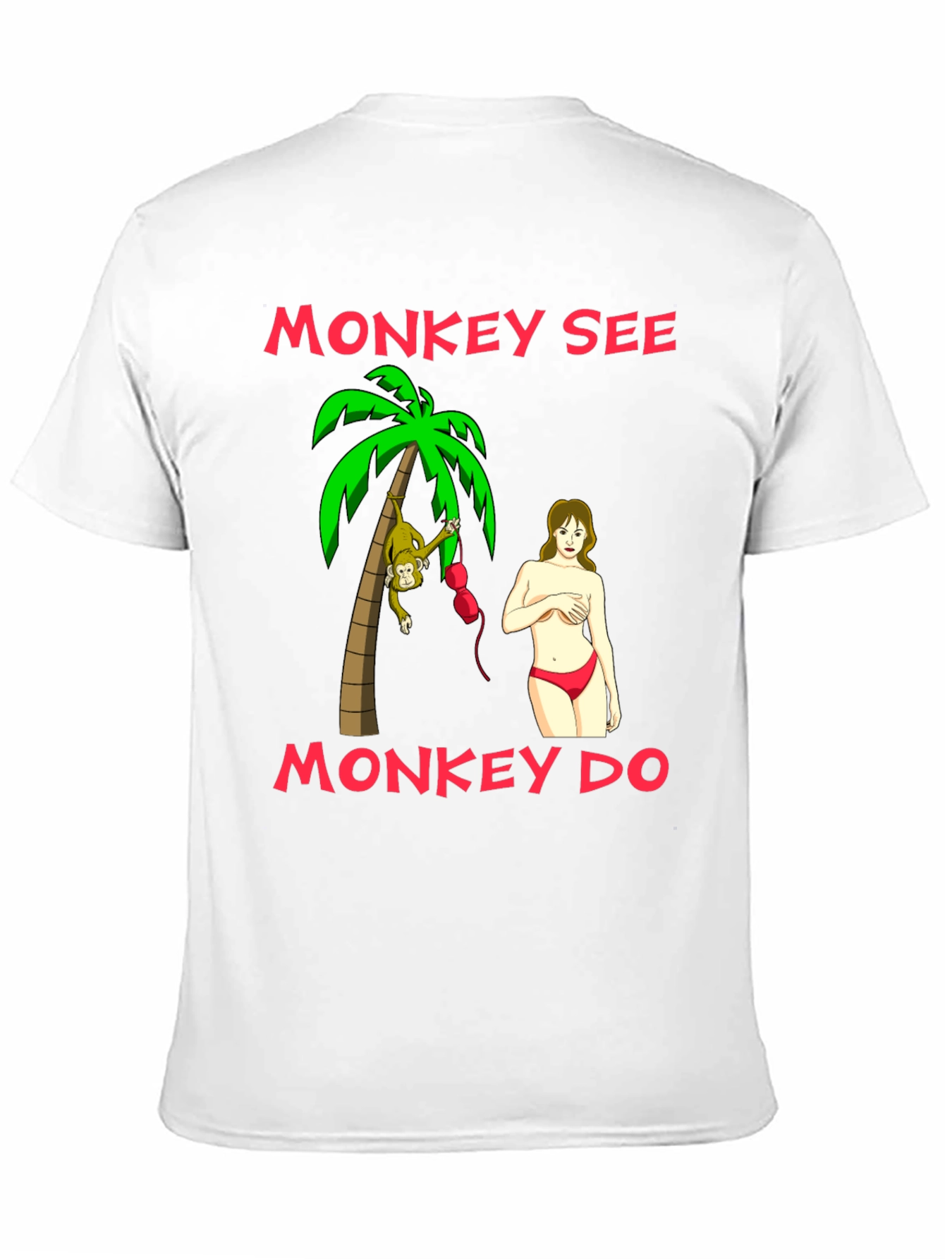 Black Monkey See Monkey Do Graphic T-Shirt view 11