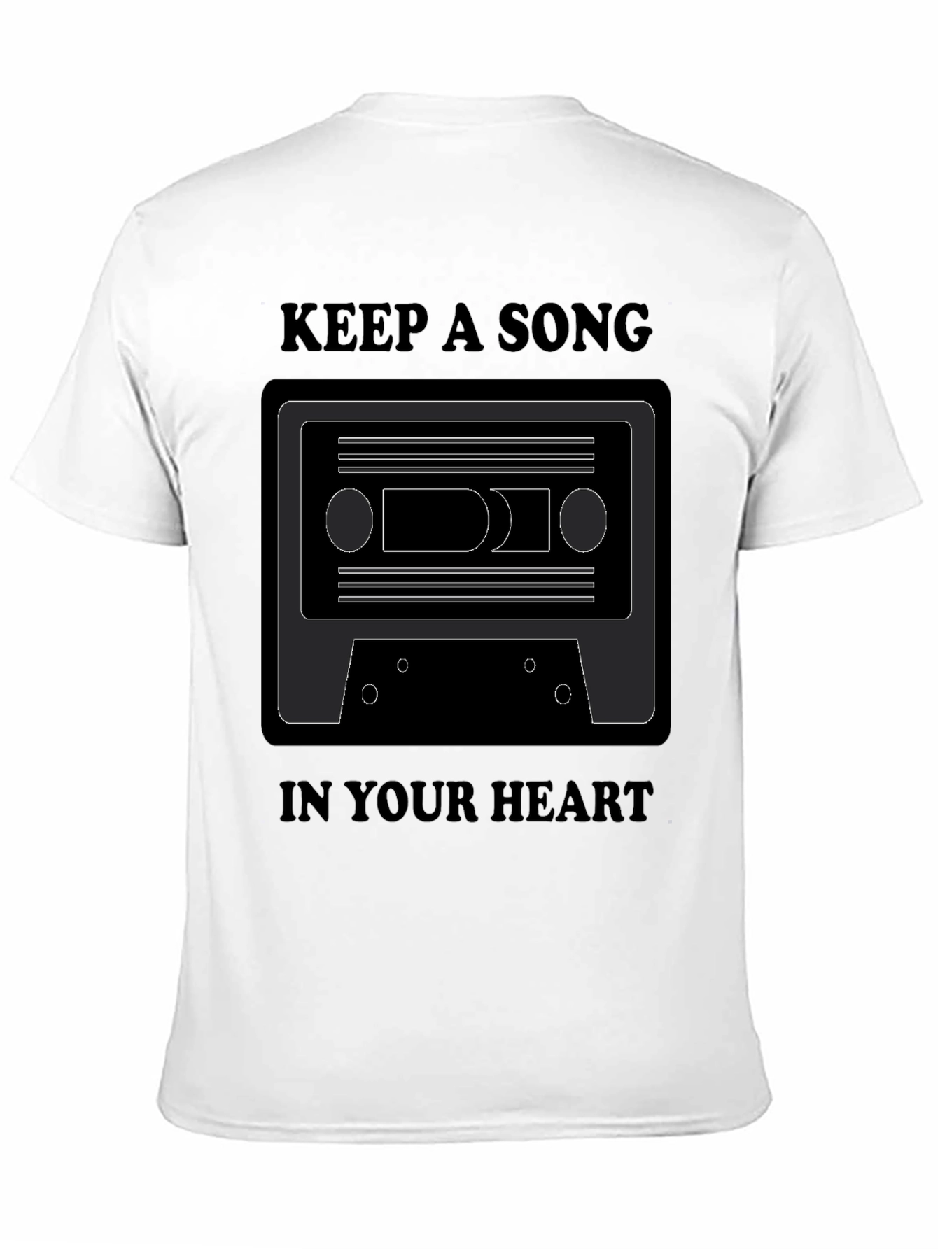 Black Retro Cassette Tape T-Shirt view 11