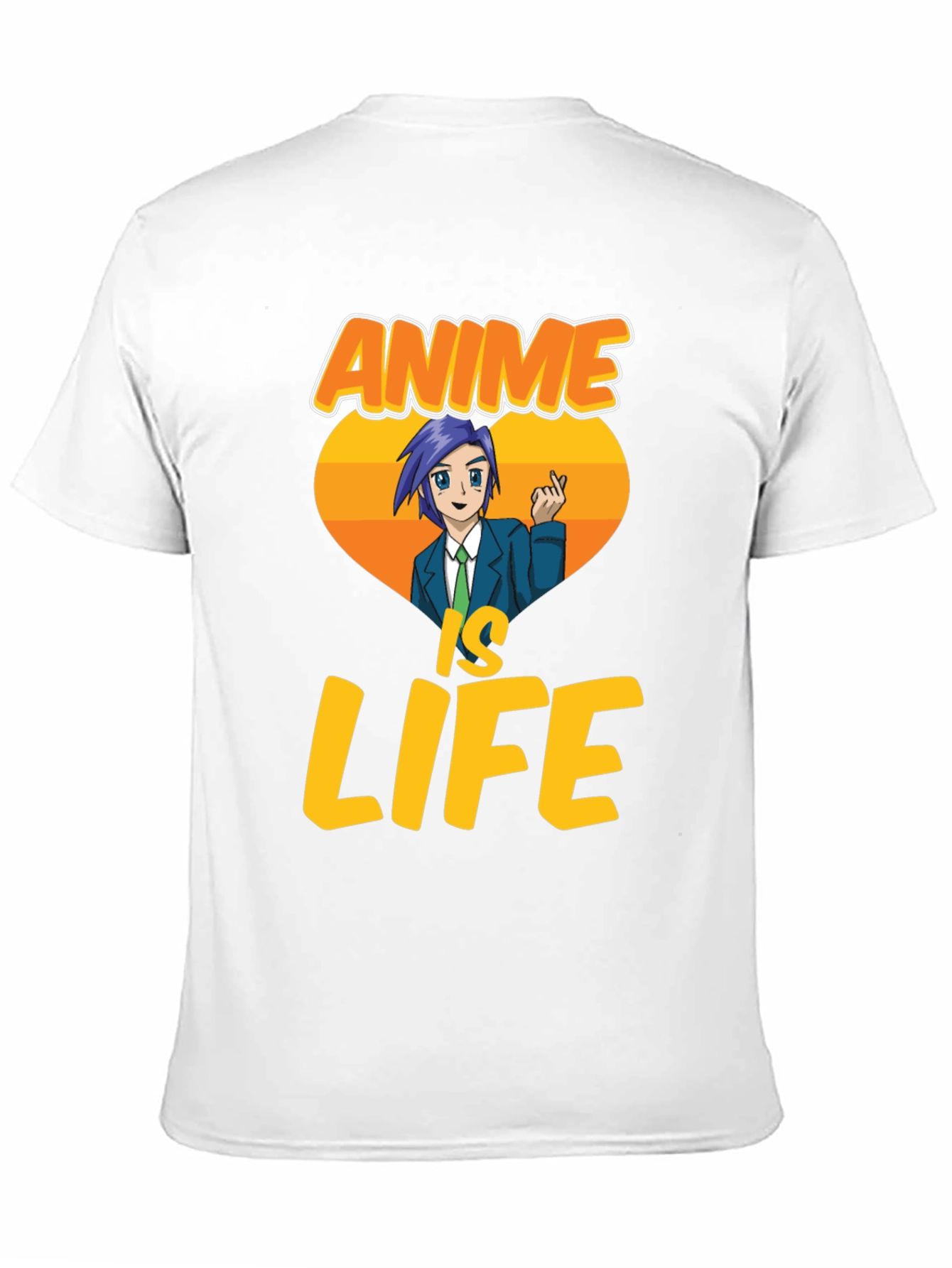 Black Anime Is Life Graphic T-Shirt - Black view 11