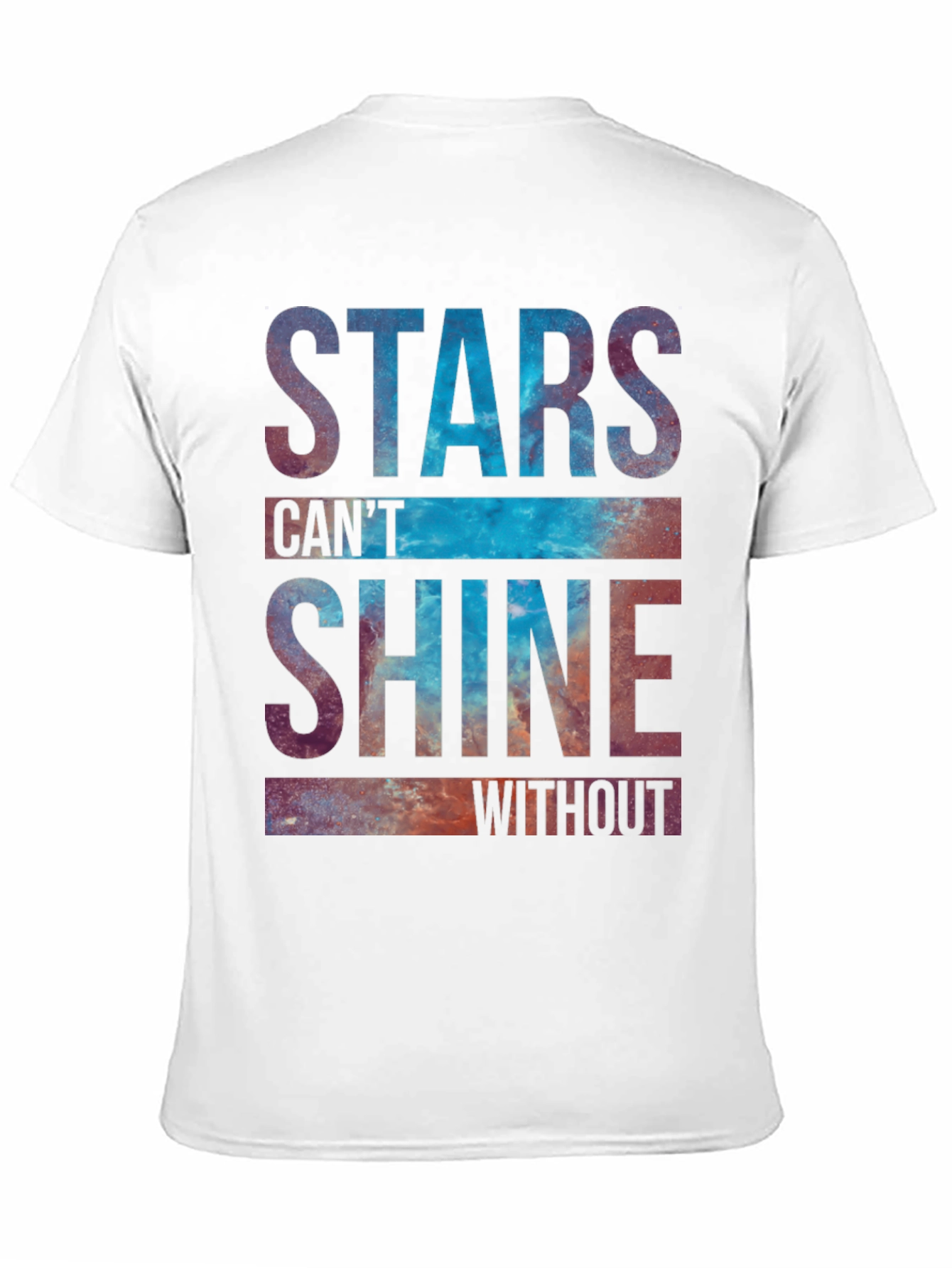 Black Stars Can't Shine Graphic Tee view 11