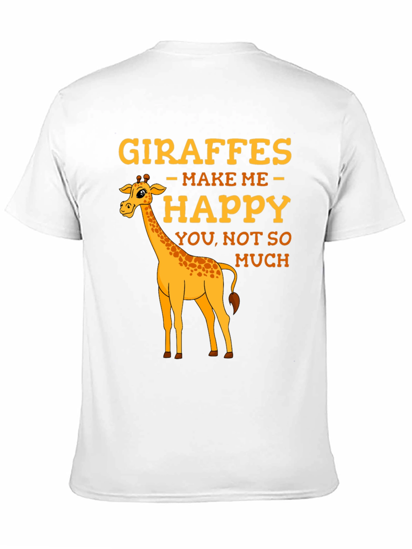 Black Giraffe T-Shirt: Makes Me Happy Graphic Tee view 11