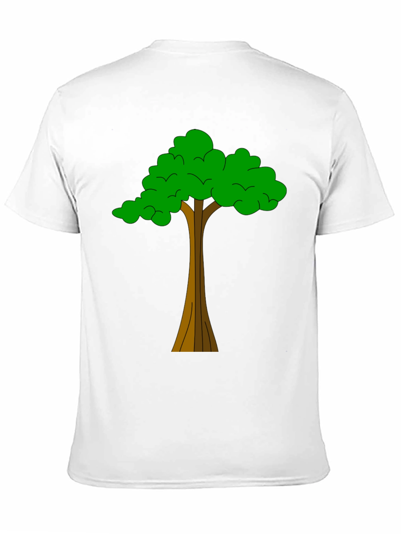 Black Tree Graphic Tee - Nature Inspired Casual Wear view 11