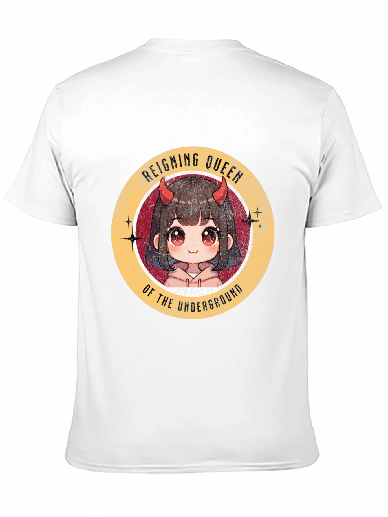 Black Reigning Queen Underground Anime T-Shirt view 11