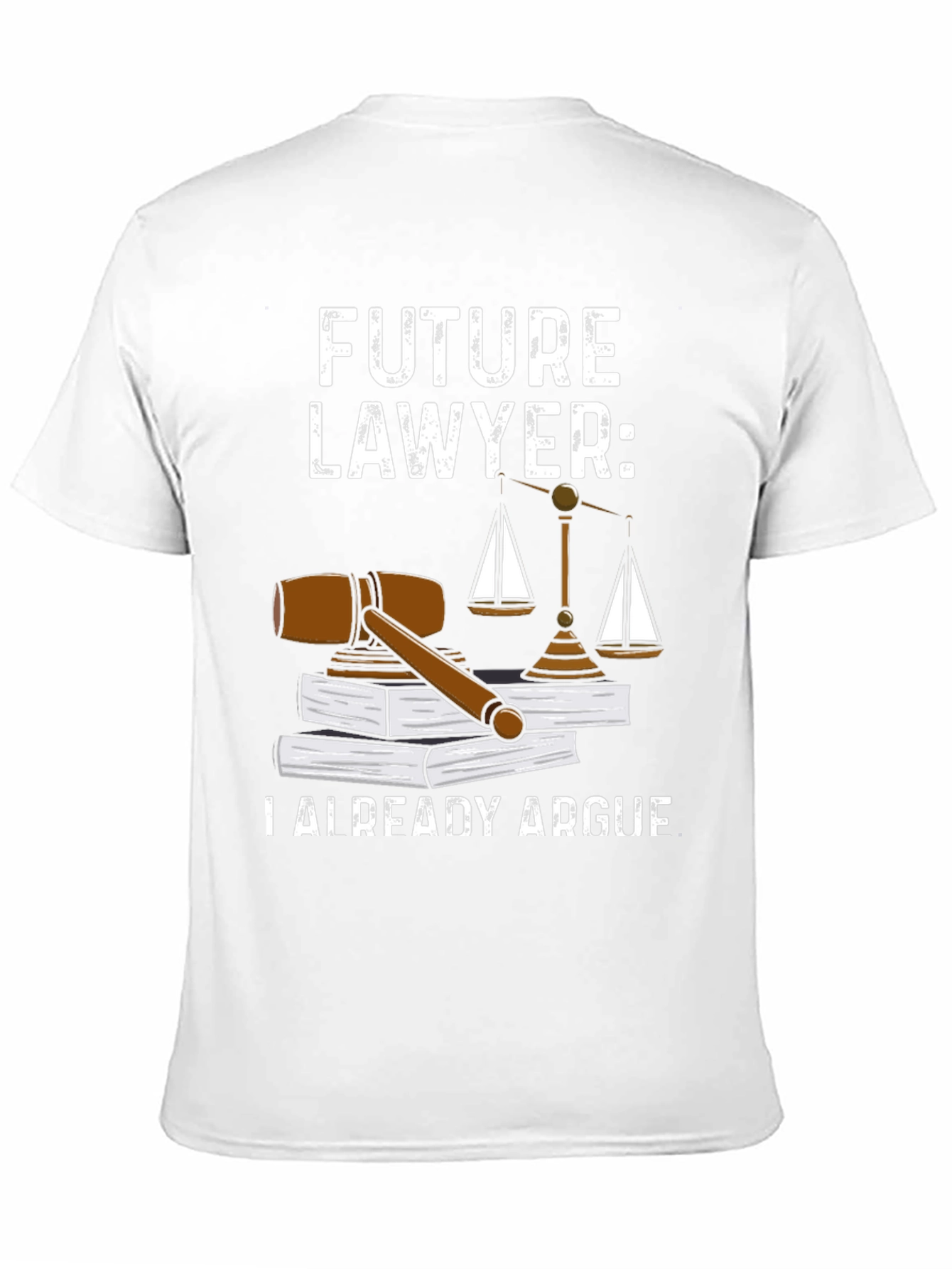 Black Future Lawyer T-Shirt - Law School Gift view 11