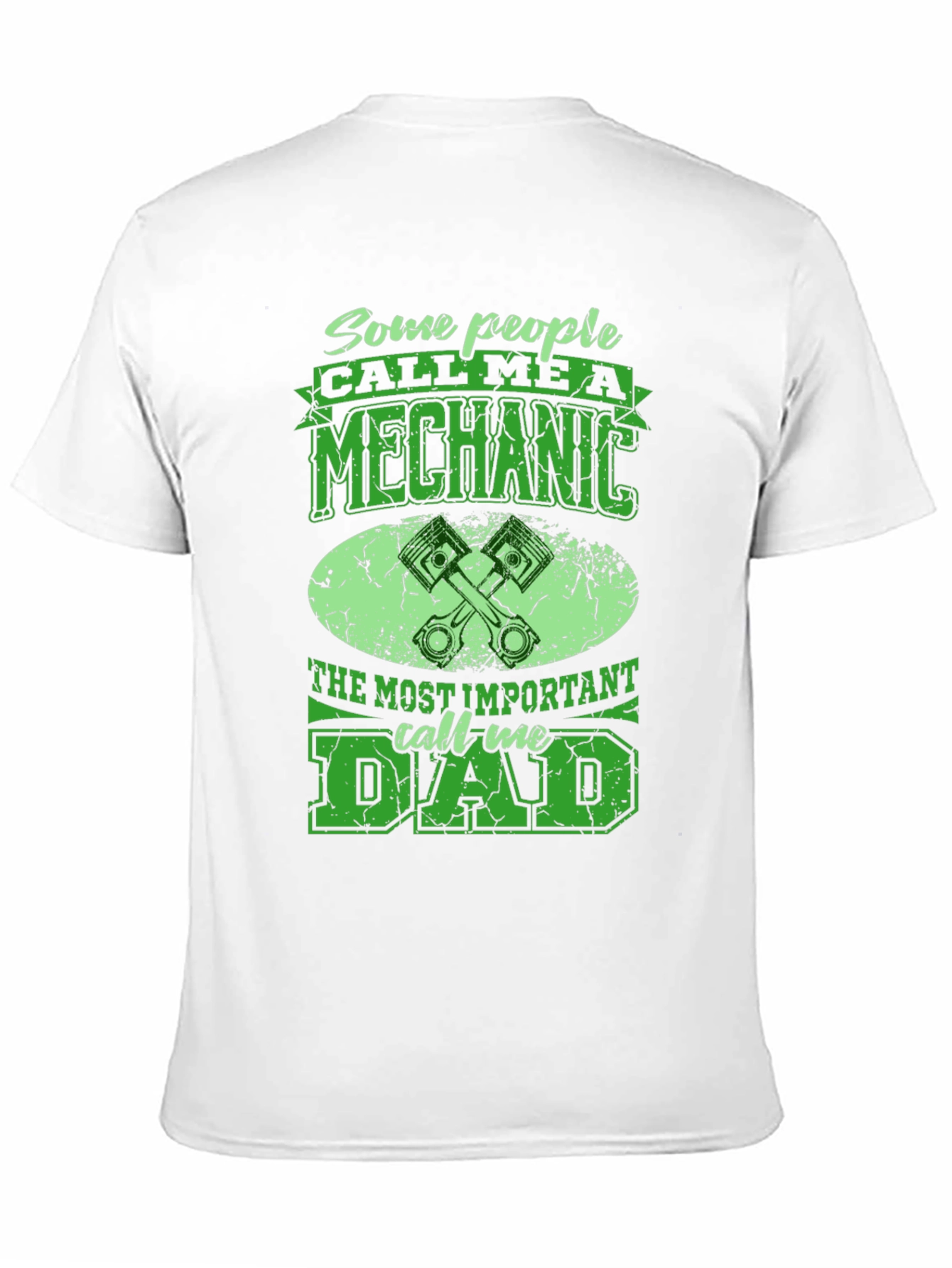 Black Mechanic Dad T-Shirt - Some People Call Me A Mechanic view 11