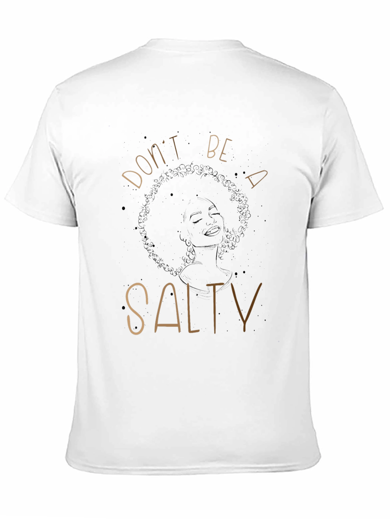 Black Don't Be Salty Graphic Tee - Unisex view 11