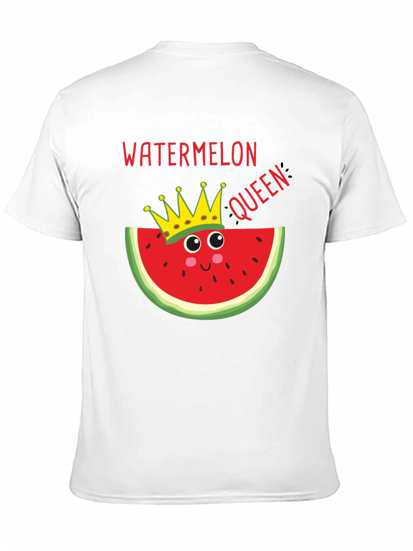 Black Watermelon Queen T-Shirt - Funny Summer Tee view 11
