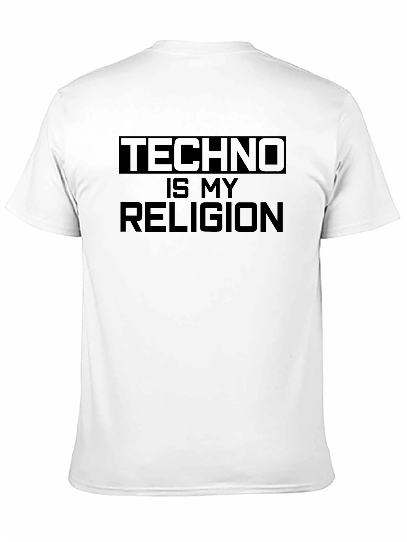 Black Techno Is My Religion Graphic Tee view 11