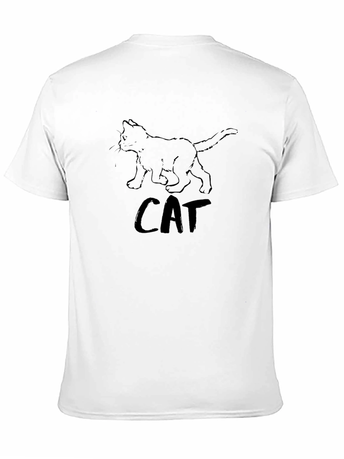 Black Cool Cat T-Shirt - Casual Style view 11