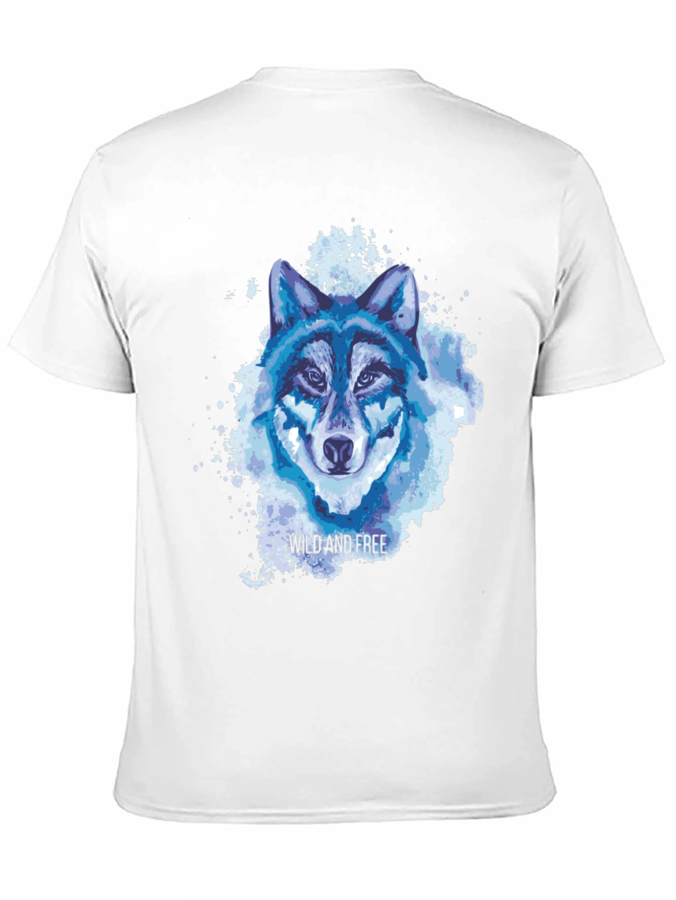 Black Wild and Free Wolf Graphic Tee - Black view 11