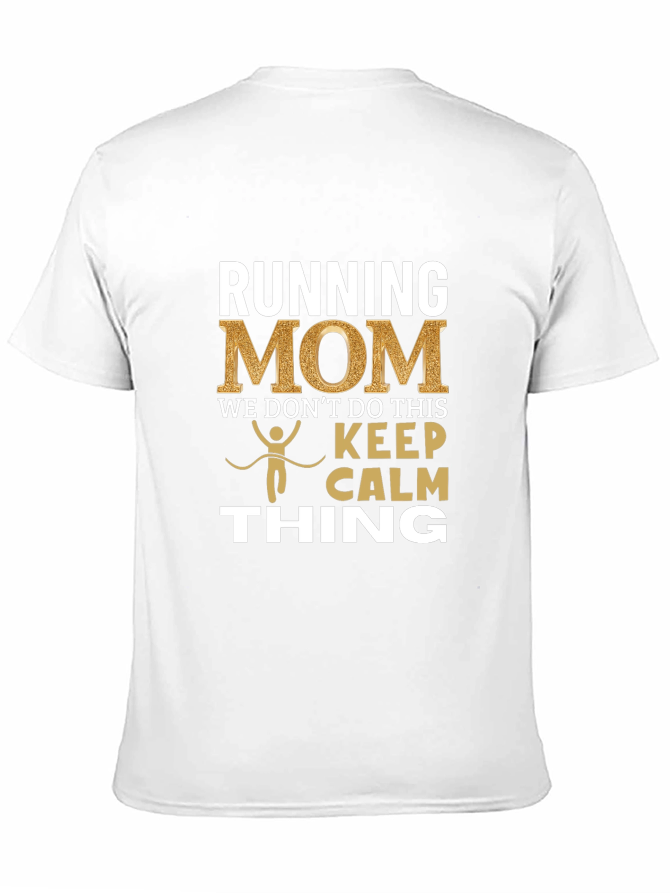 Black Running Mom T-Shirt - Keep Calm Thing view 11
