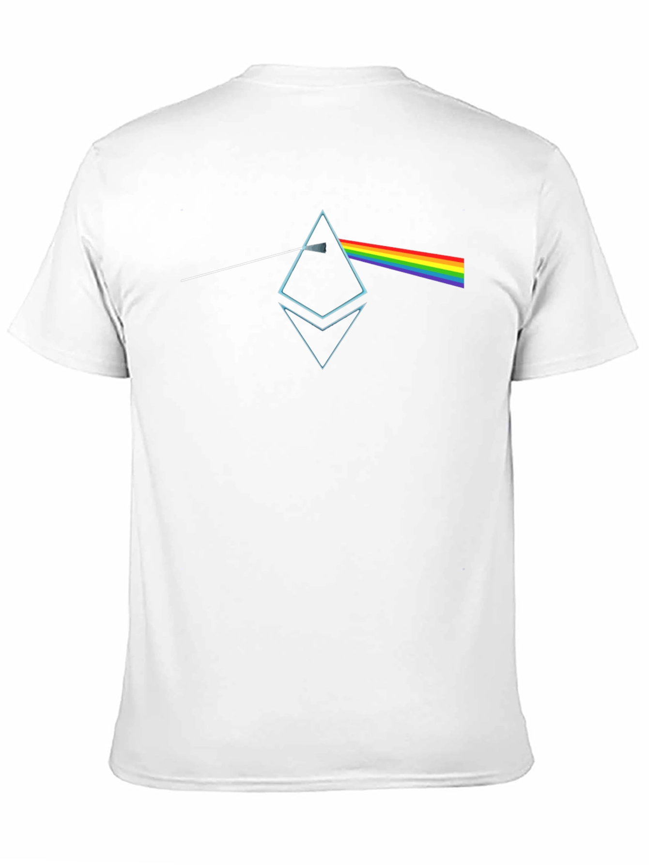 Black Prism Crypto Tee - Unique Dark Side Inspired Design view 11