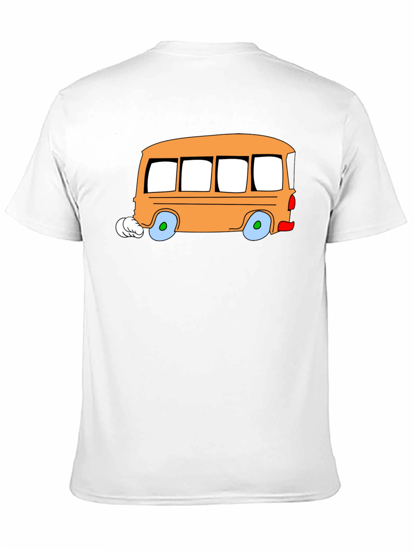 Black Cartoon Bus Graphic Tee - Fun & Unique Design view 11