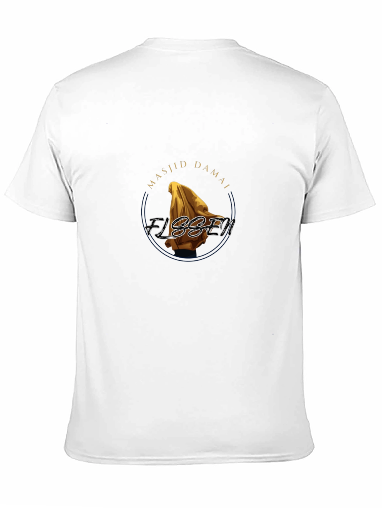 Black Masjid Damai Flssen Graphic T-Shirt view 11