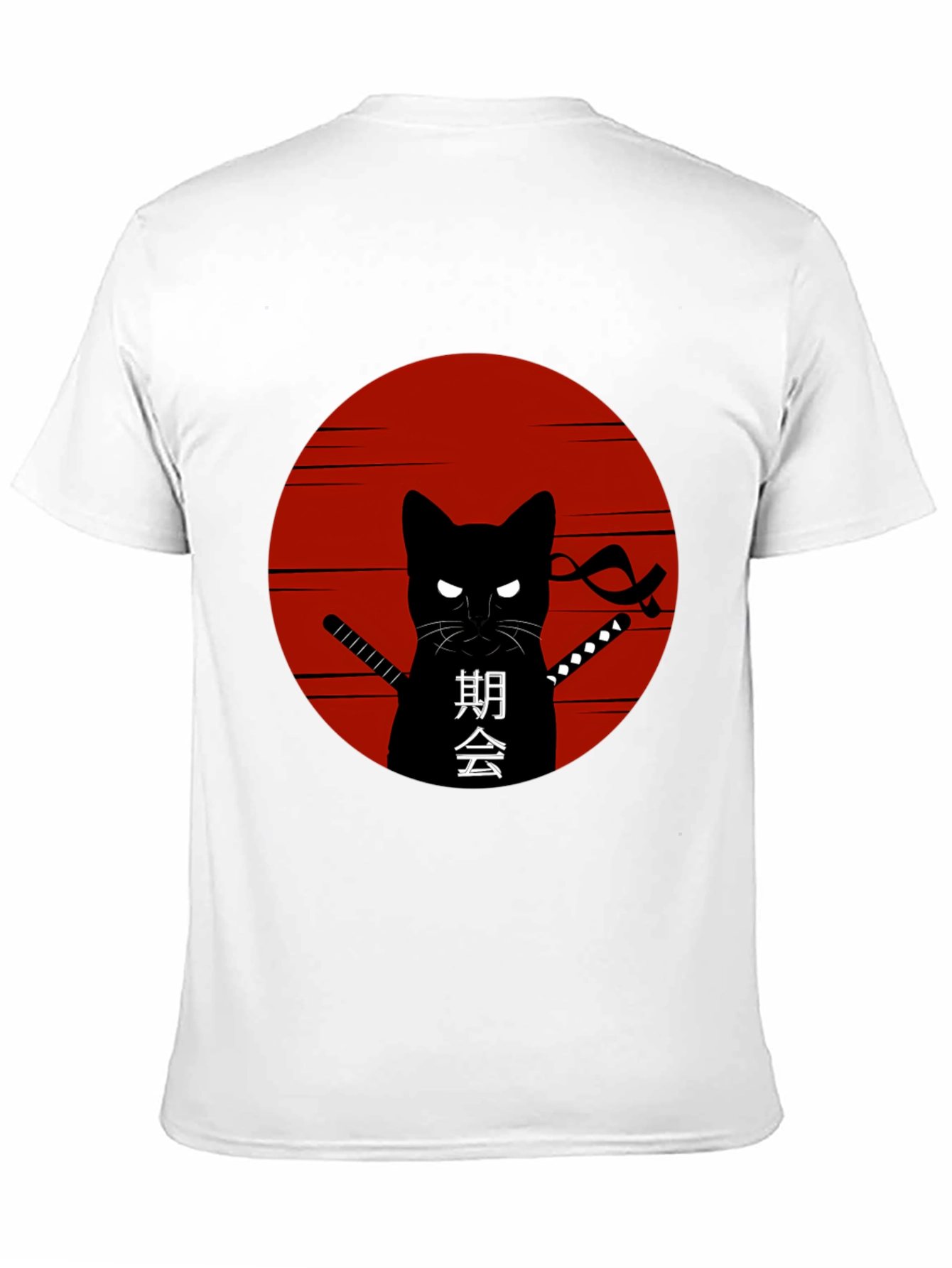Black Ninja Cat Graphic T-Shirt view 11