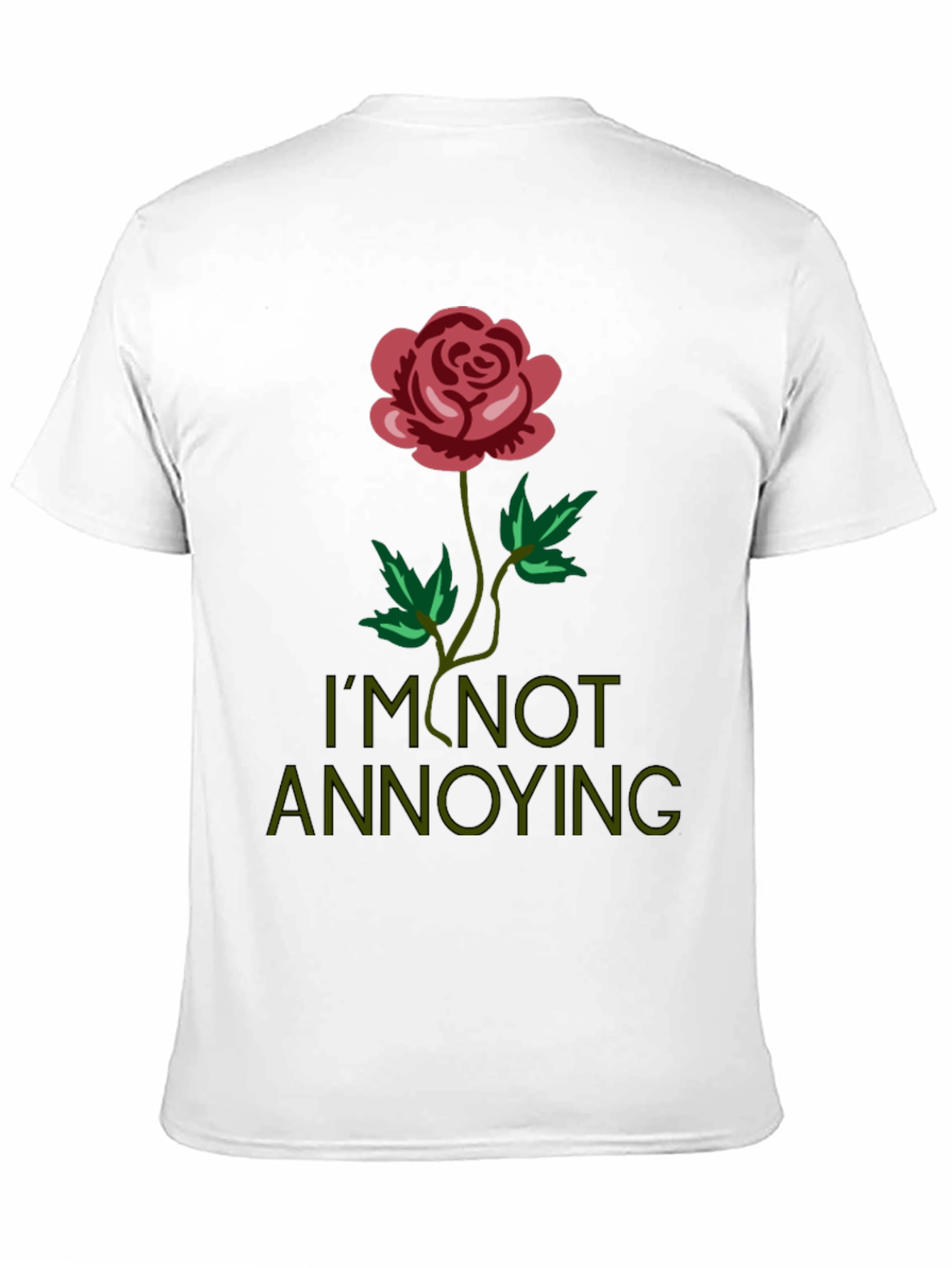 Black Rose Graphic Tee - I'm Not Annoying T-Shirt view 11
