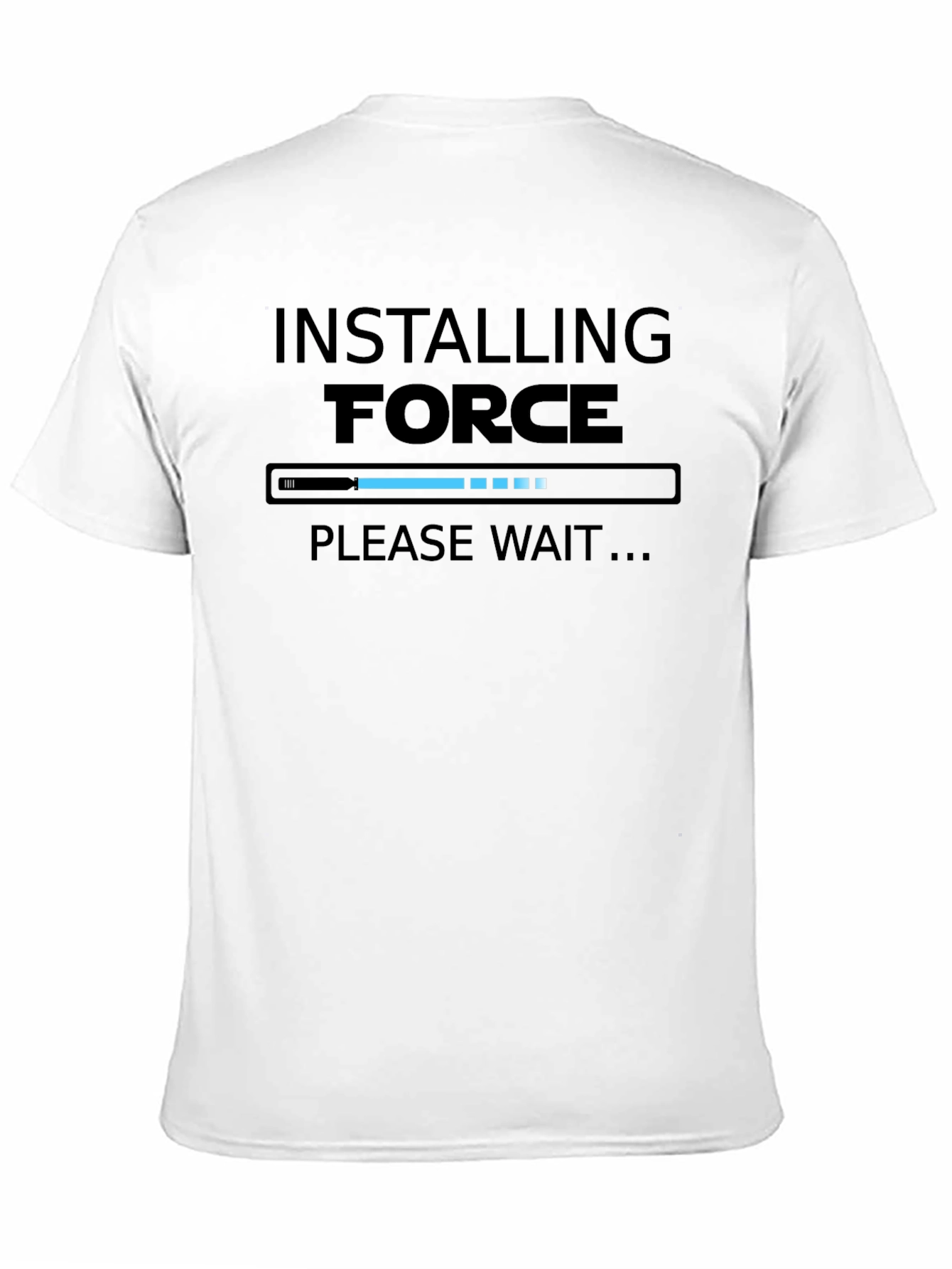 Black Installing Force T-Shirt - Funny Geek Tee view 11