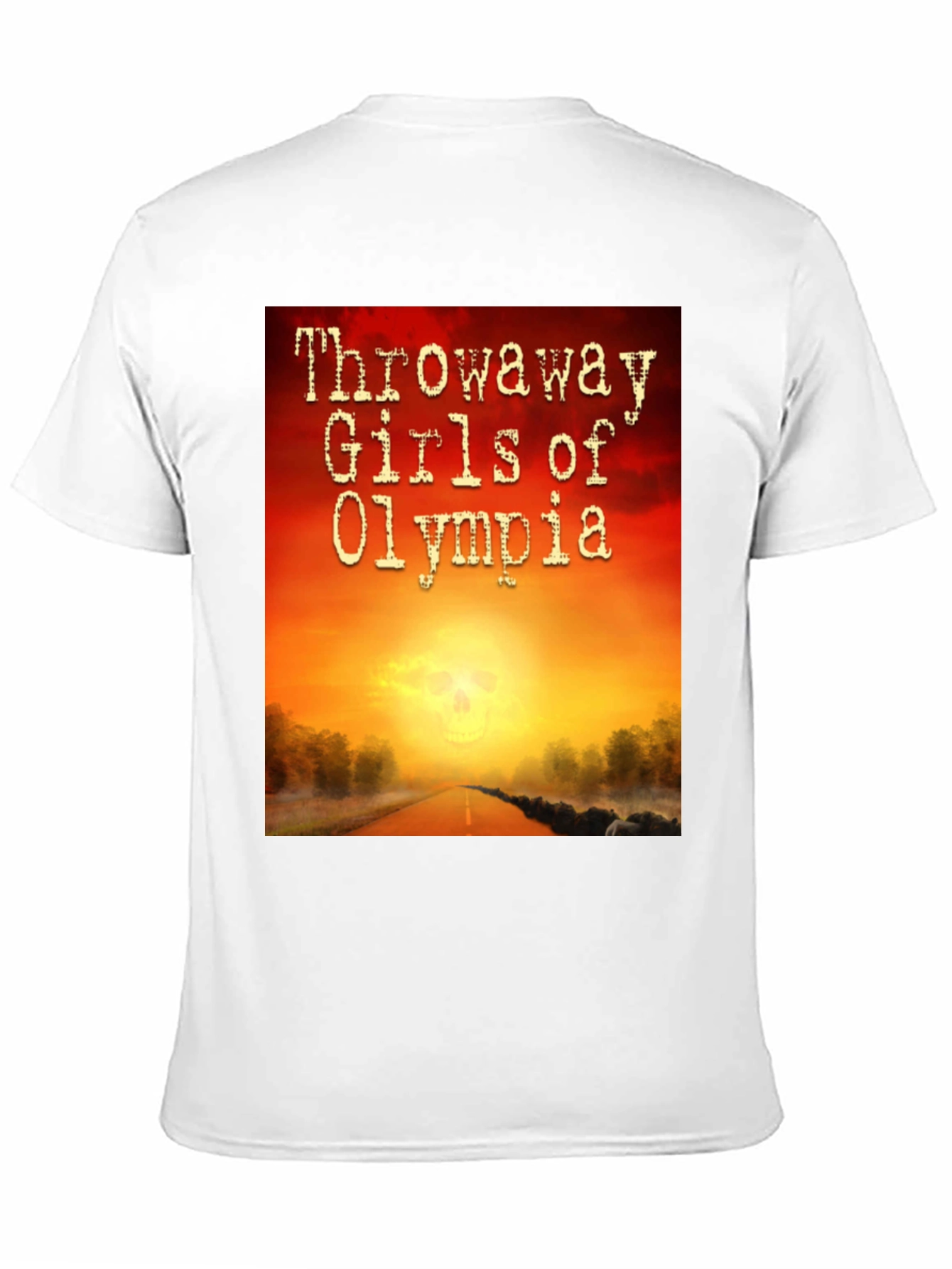 Black Throwaway Girls of Olympia T-Shirt view 11