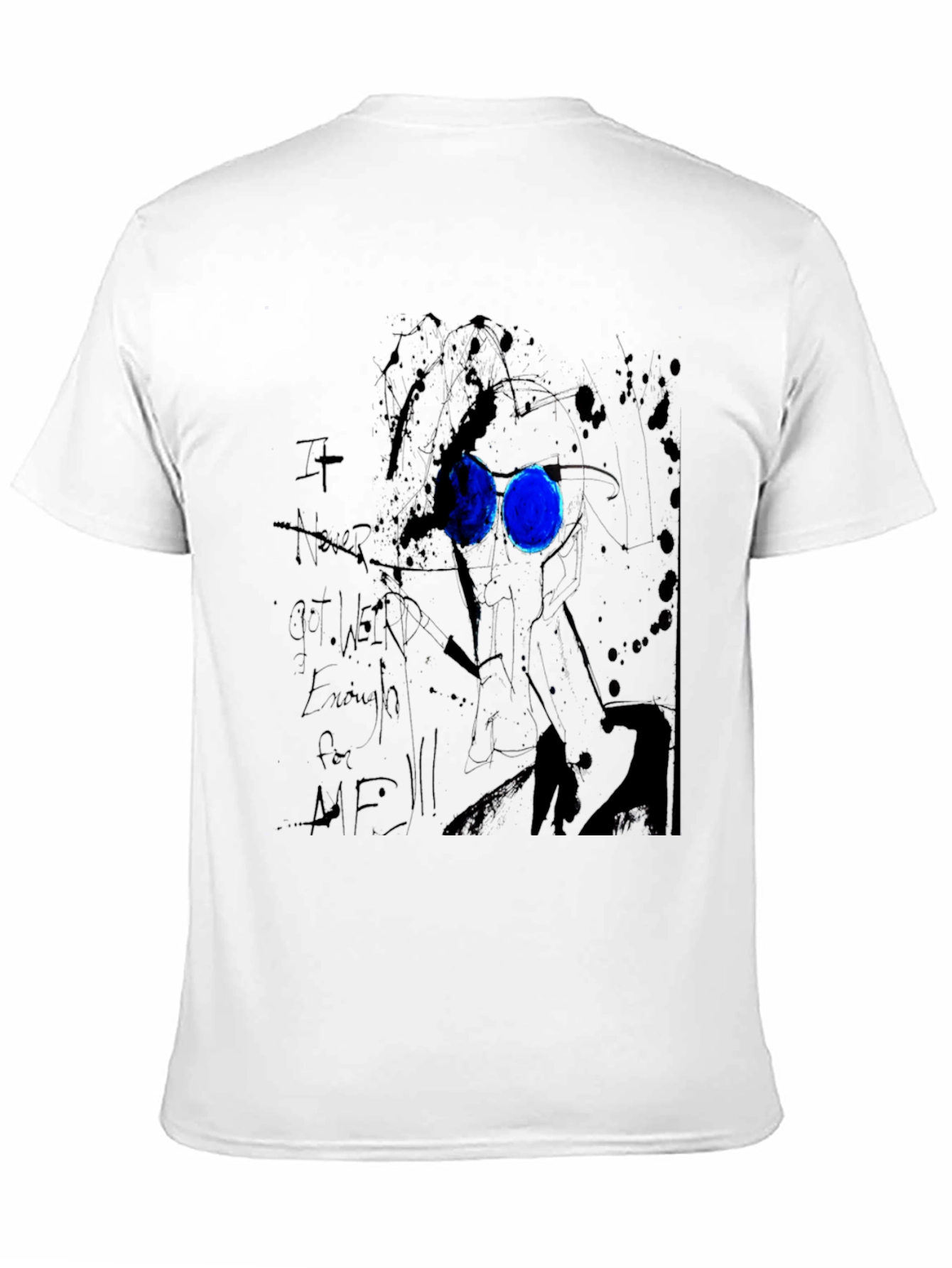 Black Abstract Art Black Graphic Tee view 11