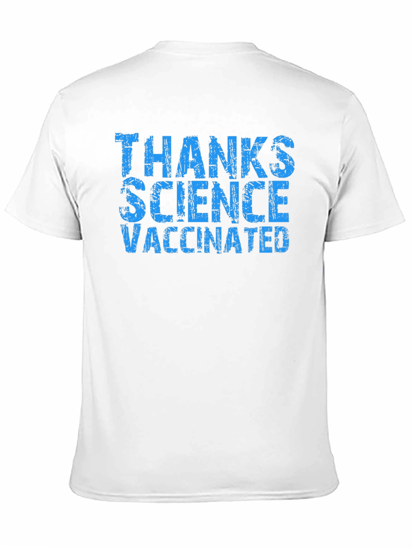 Black Thanks Science Vaccinated T-Shirt view 11