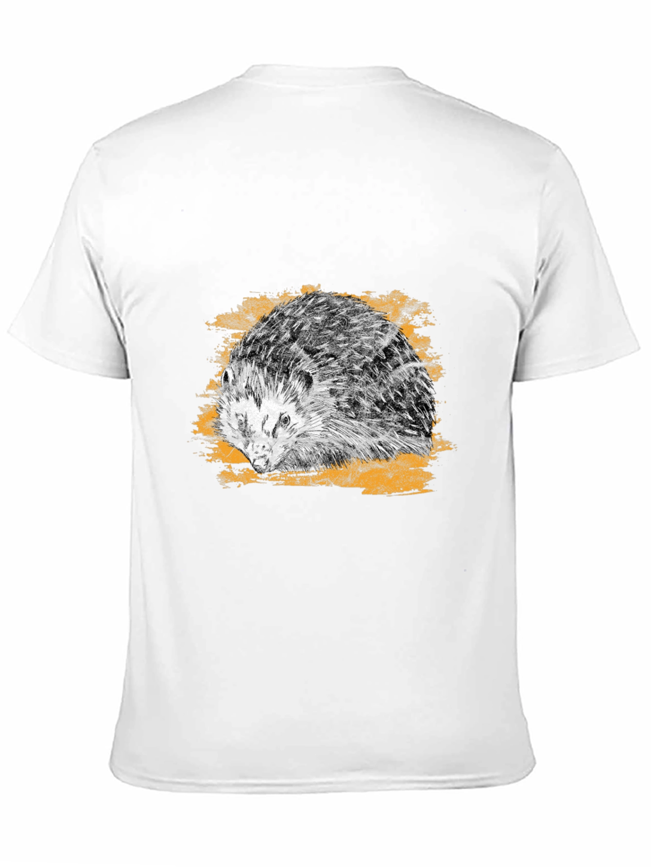 Black Hedgehog Graphic Tee - Cool Animal Print Shirt view 11