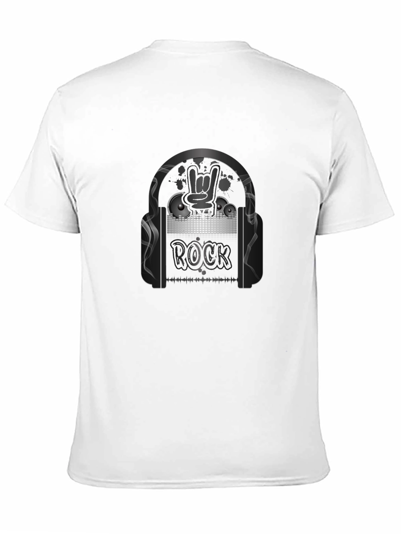 Black Rock Music Graphic Print Black T-Shirt view 11