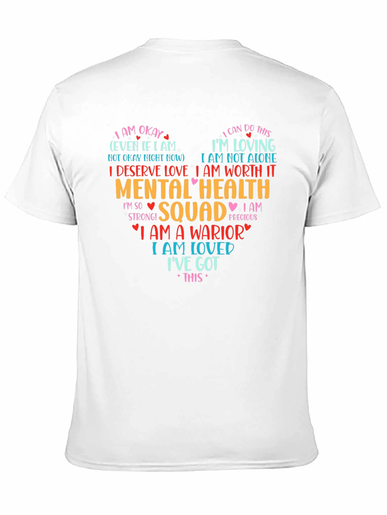 Black Mental Health Squad Heart T-Shirt view 11