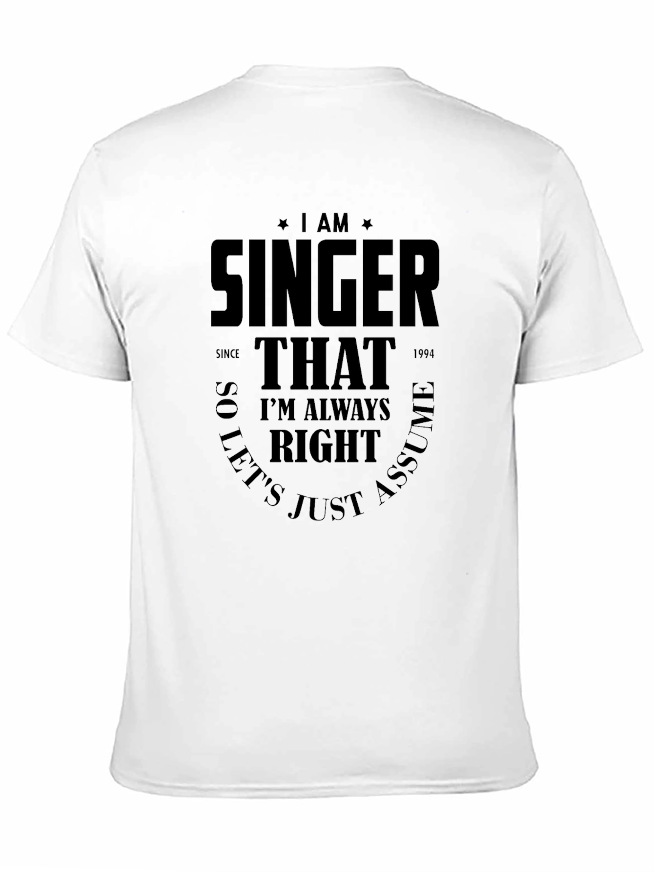 Black Singer Always Right Graphic Tee - Black T-Shirt view 11