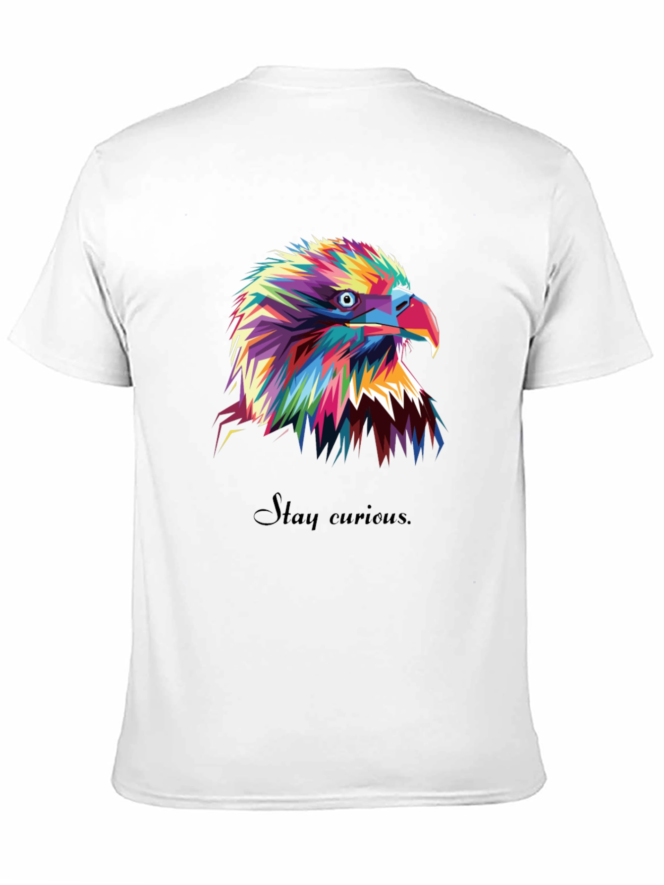 Black Bold Eagle Graphic Tee - Stay Curious view 11