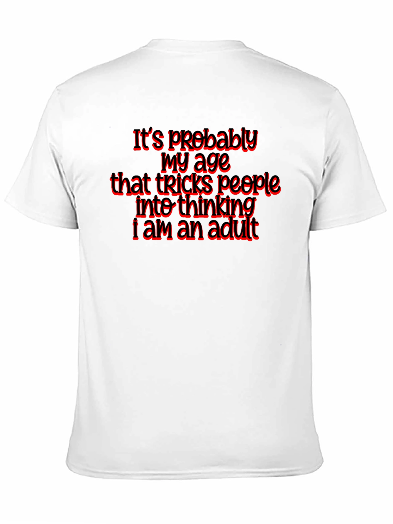 Black Funny Age Adulting T-Shirt, Black view 11