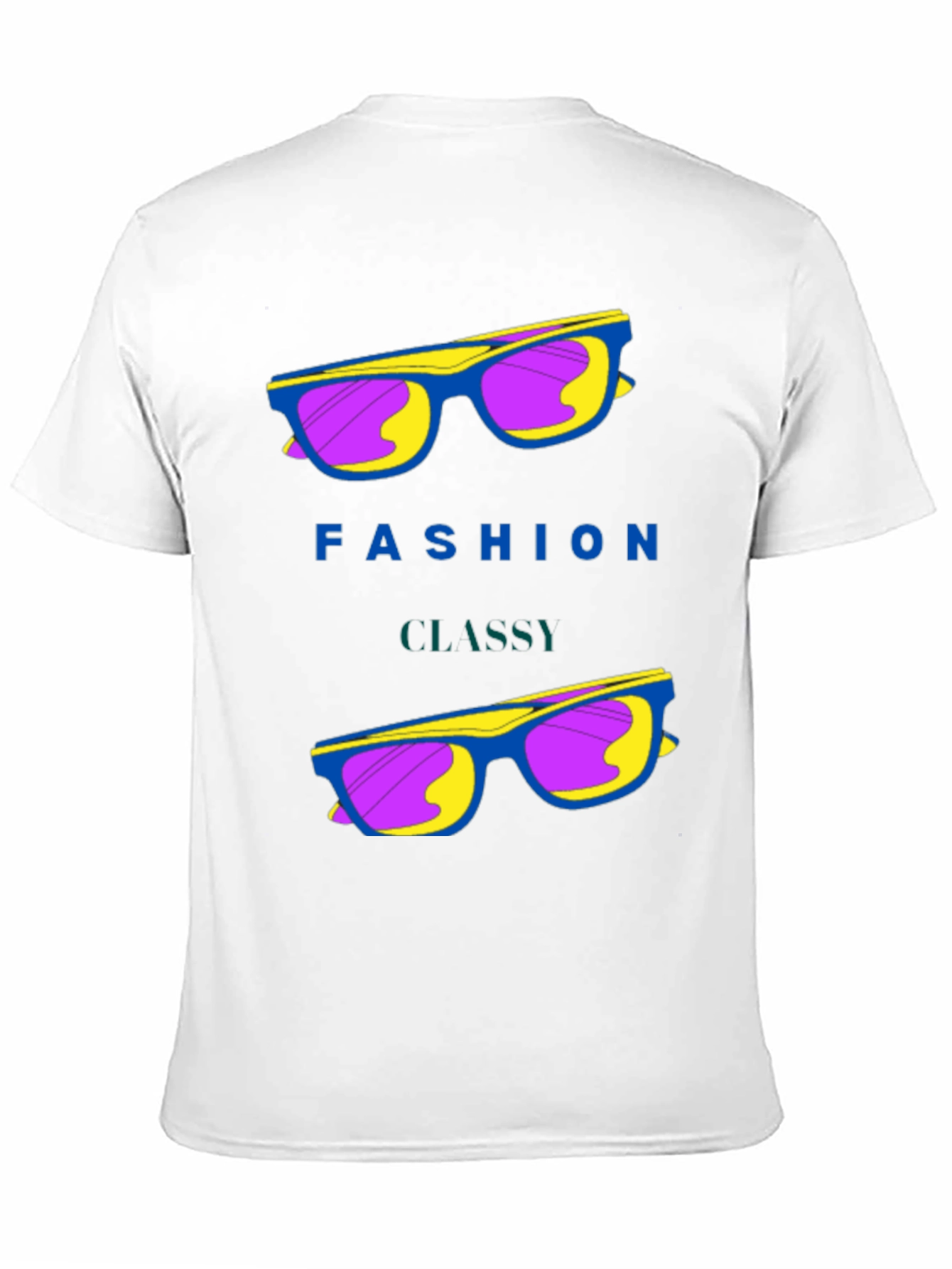 Black Fashion Classy Sunglasses Graphic T-Shirt view 11