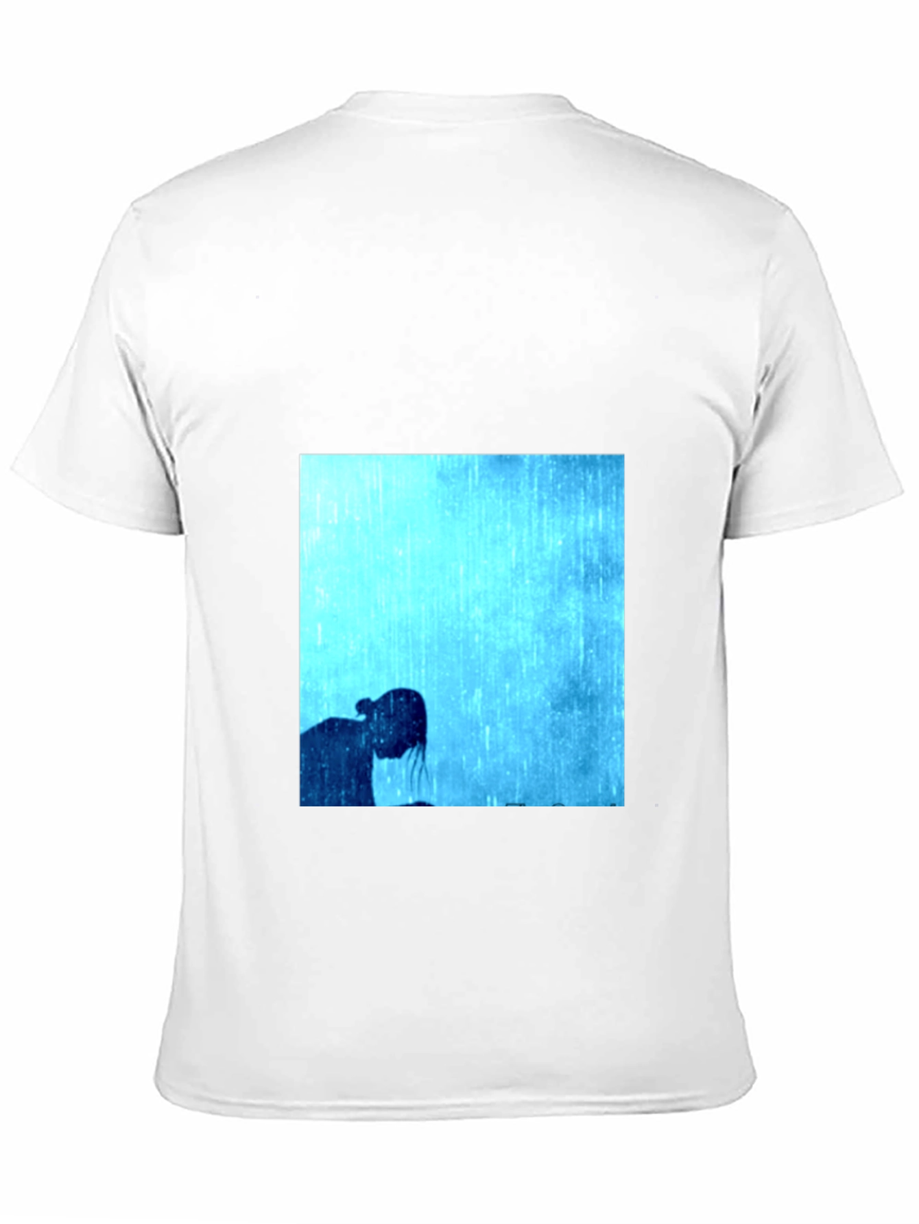 Black Rainy Day Silhouette Graphic Tee - Black view 11