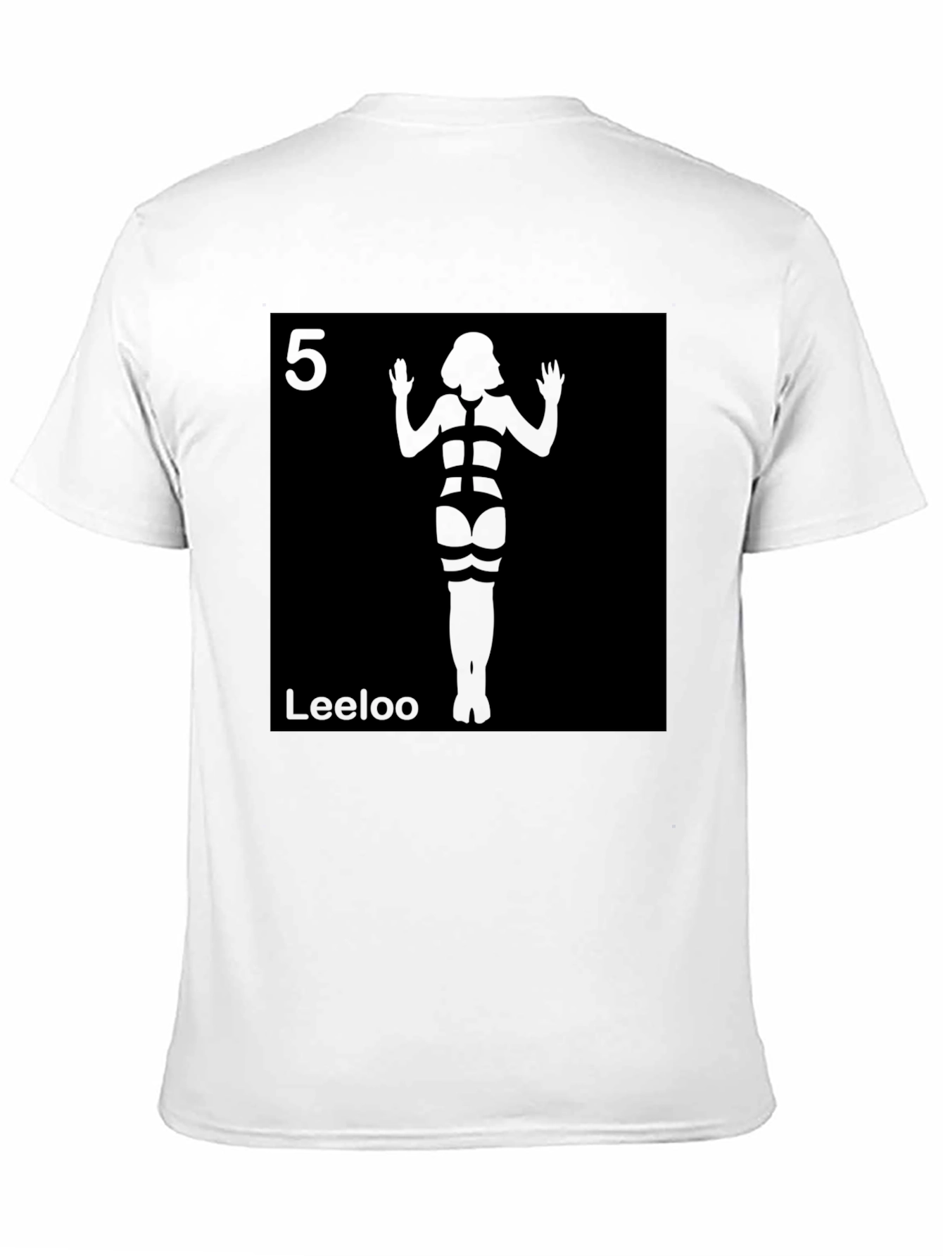 Black Leeloo Fifth Element Inspired Black T-Shirt view 11