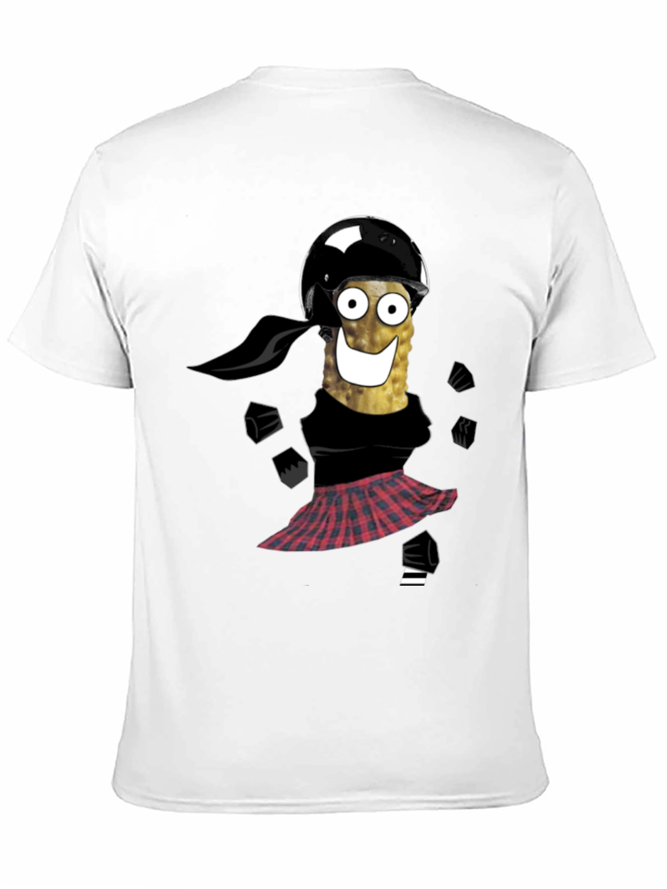 Black Funny Pickle Biker T-Shirt view 11