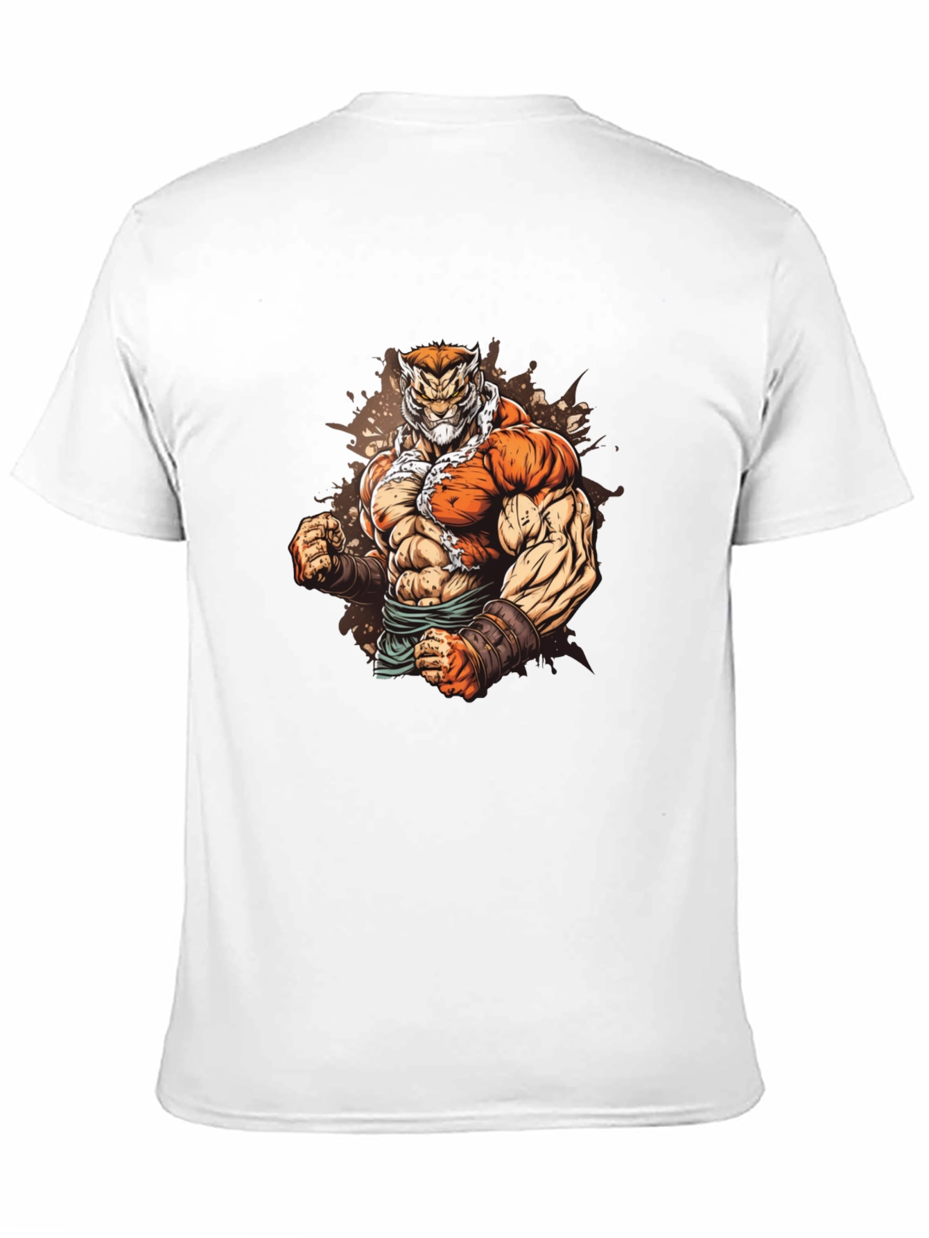 Black Tiger Warrior Graphic T-Shirt view 11