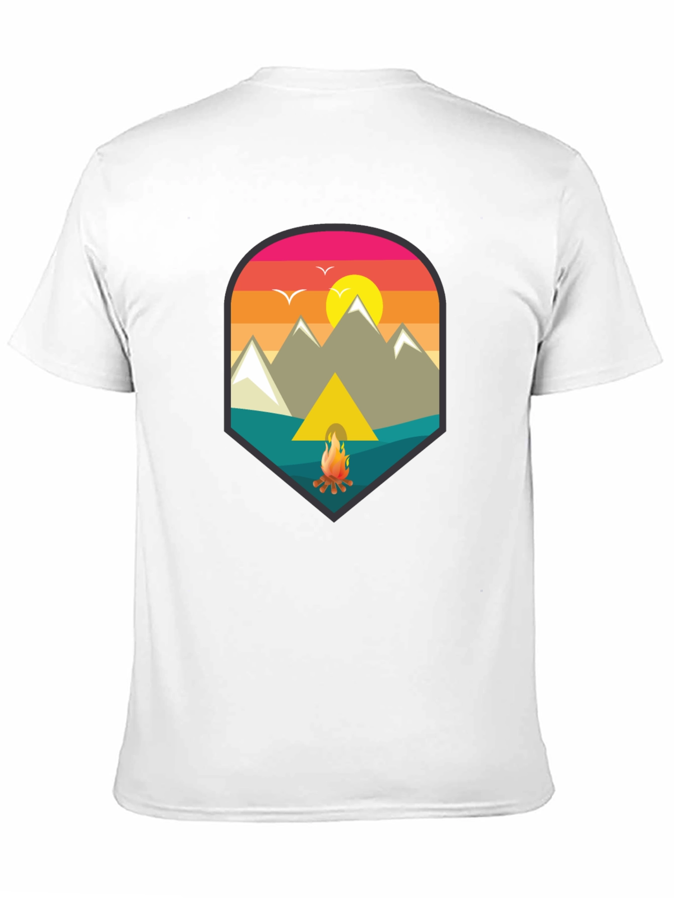 Black Camping Adventure Graphic Tee view 11